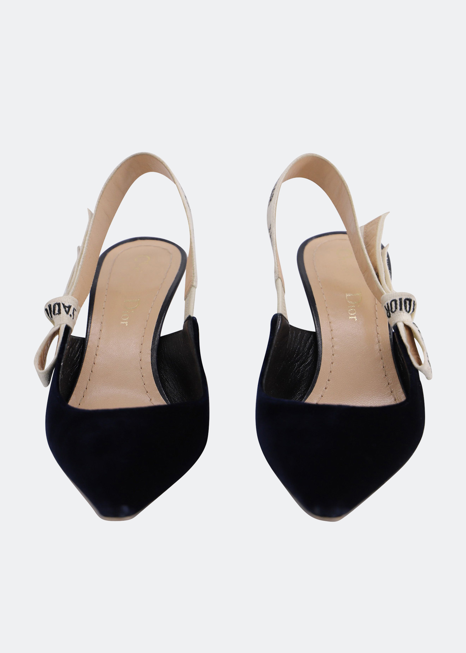 

J'adior slingback pumps in midnight blue velvet