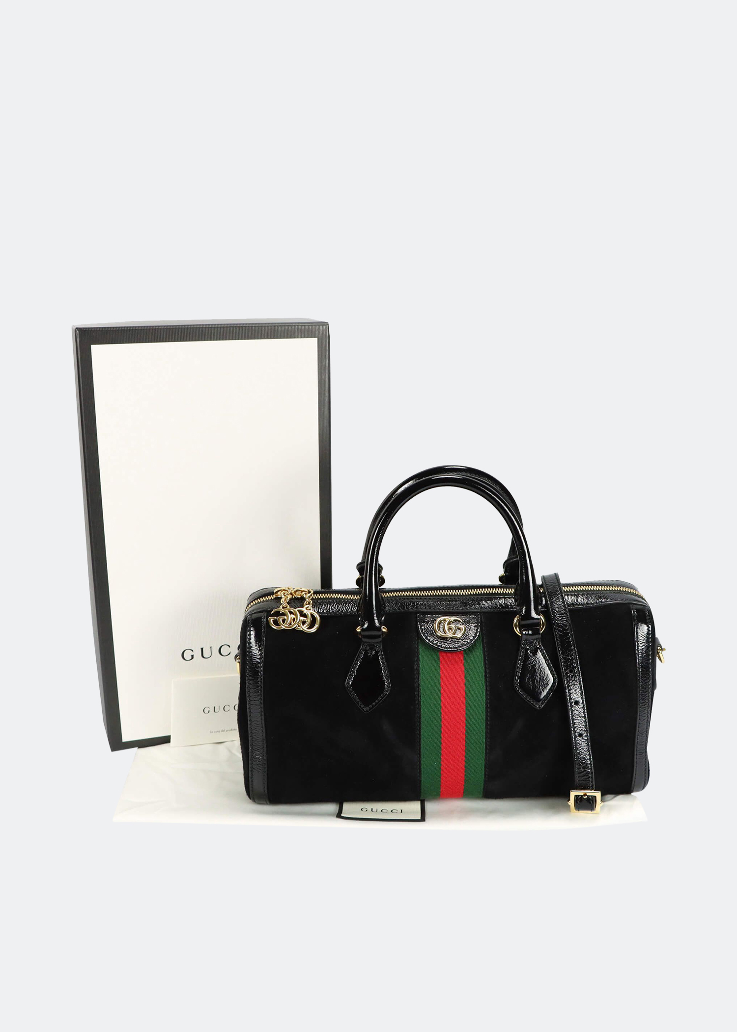 

Ophidia Boston medium bag, Black