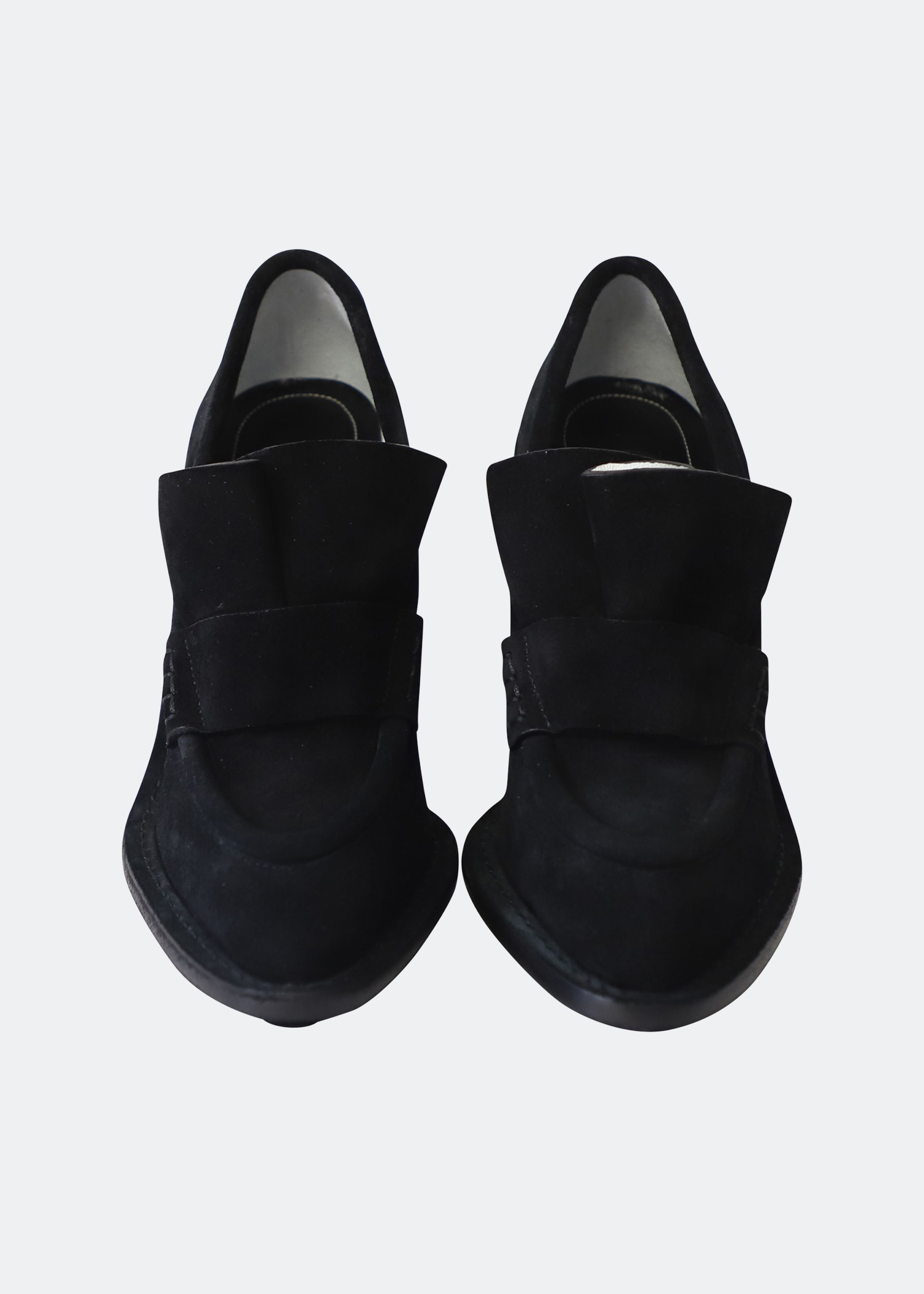 

Pointed loafer heels, Black