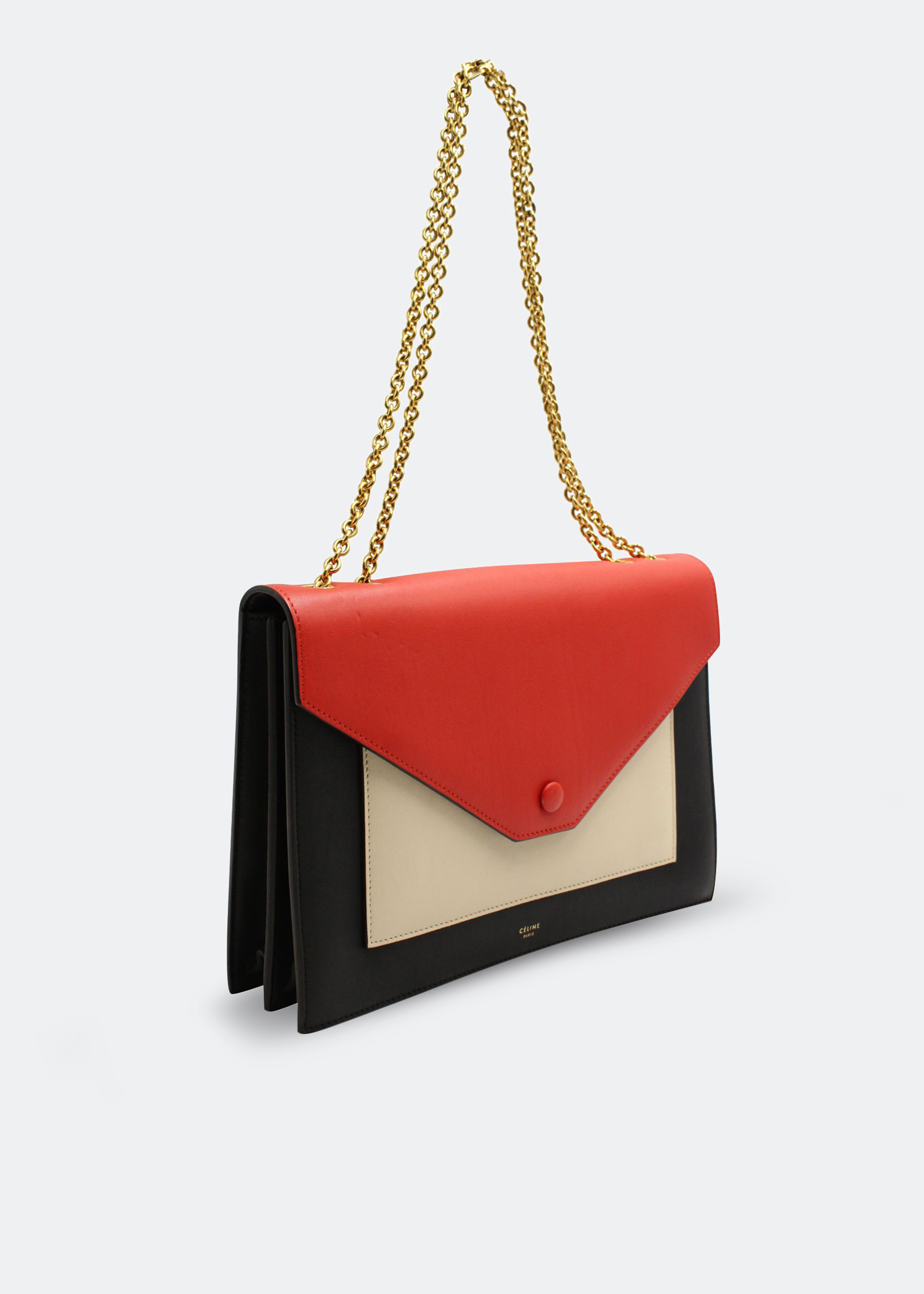 

Tri-Colour flap bag, Multi-coloured