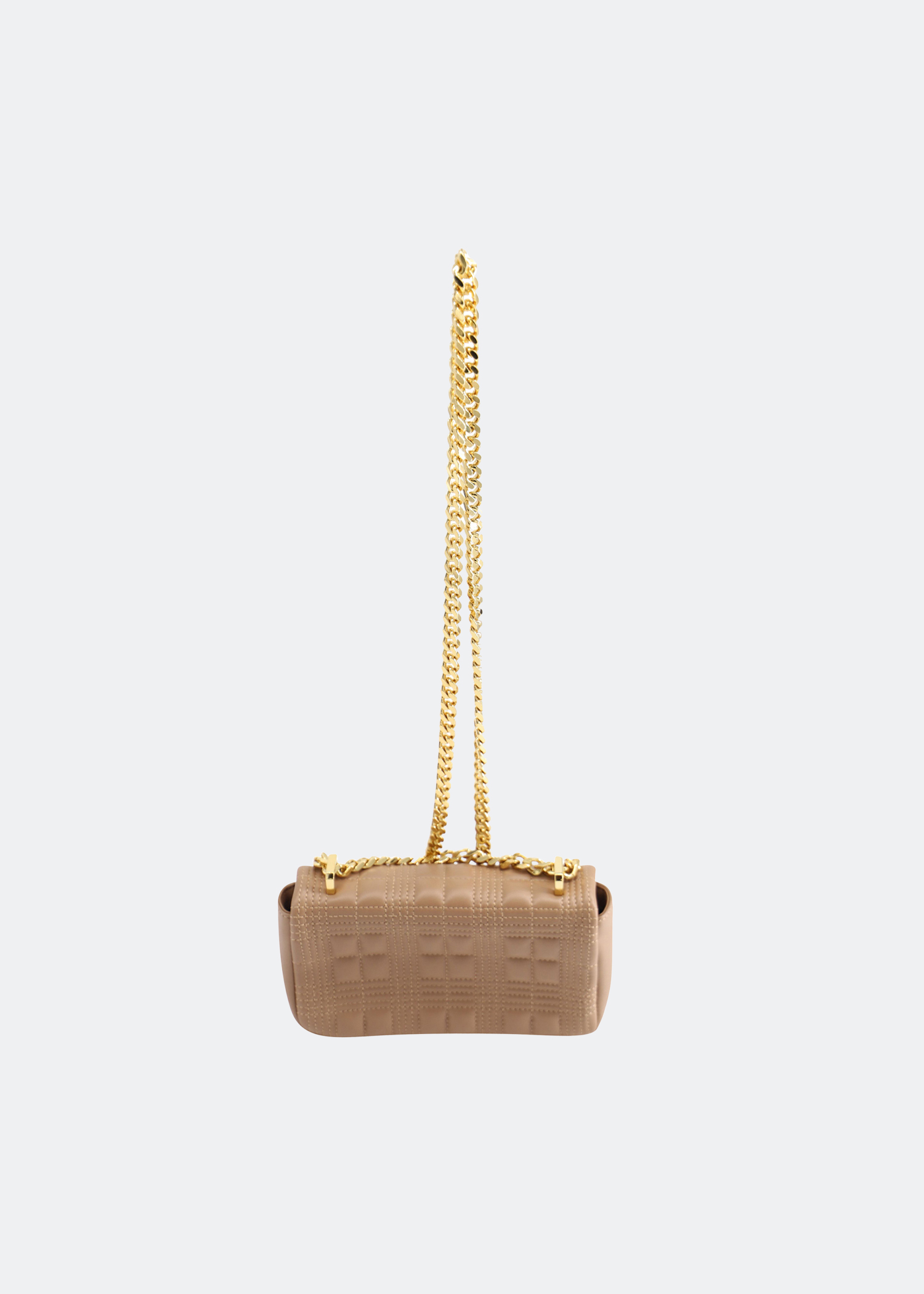 

Lola quilted crossbody bag in beige calfskin leather