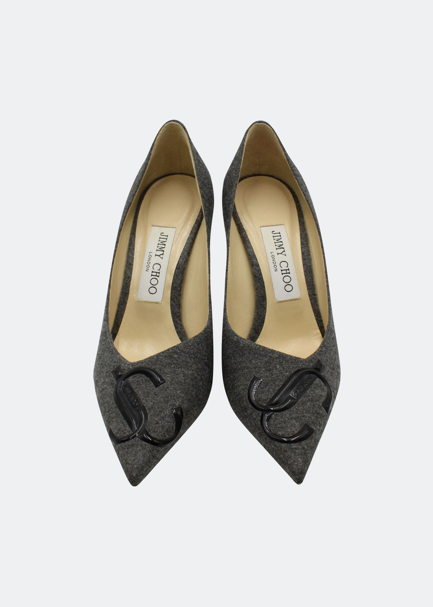 

Jimmy Choo Love Decollete Stiletto Pumps in Grey Laine
