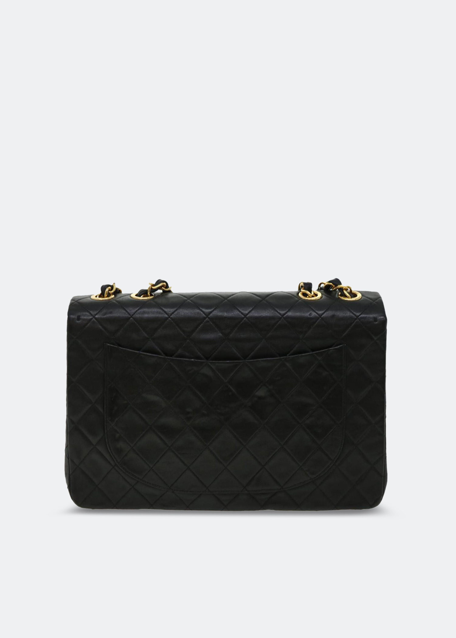 

Quilted Maxi Jumbo XL flap bag, Black