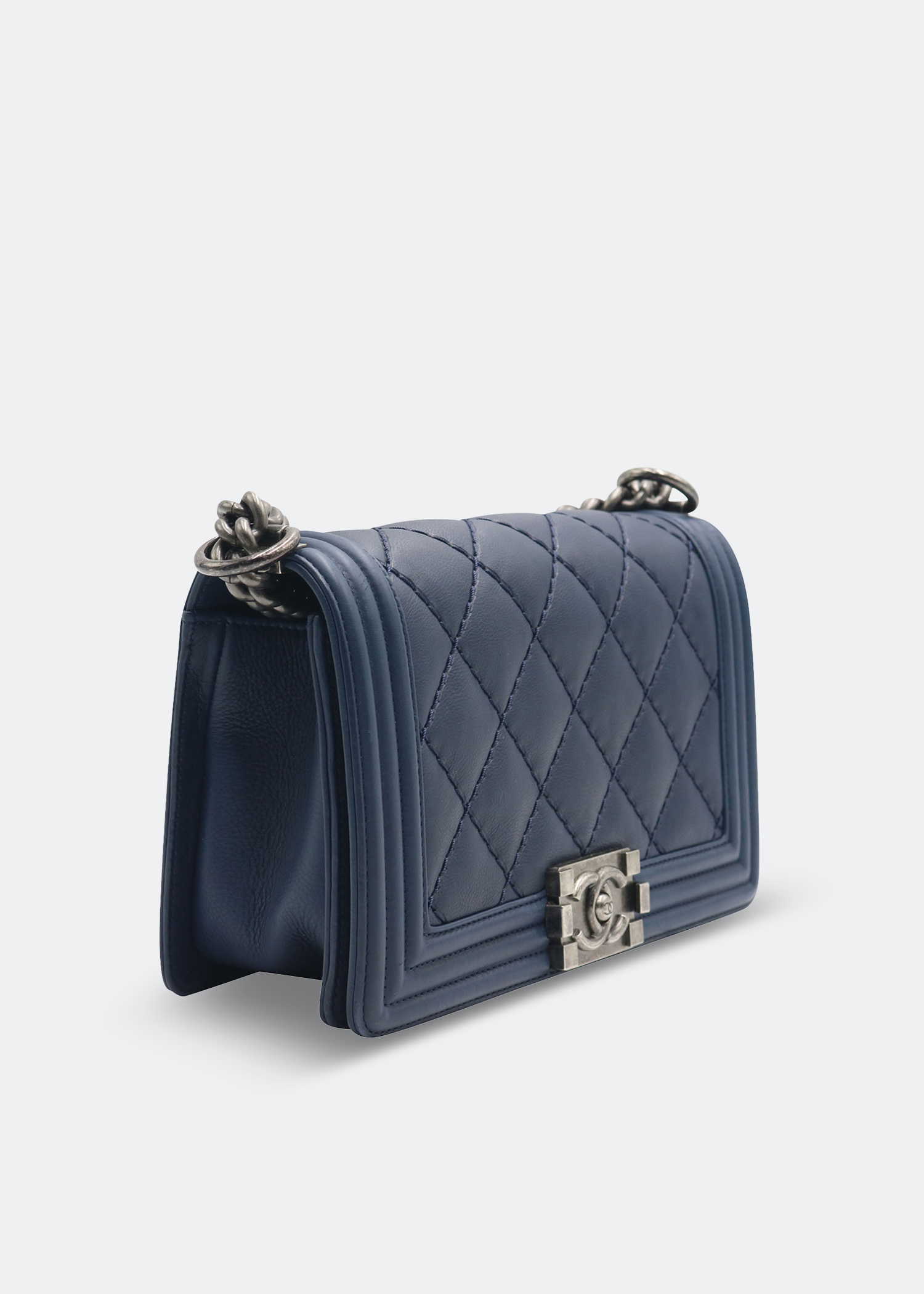 

Quilted Boy bag, Blue