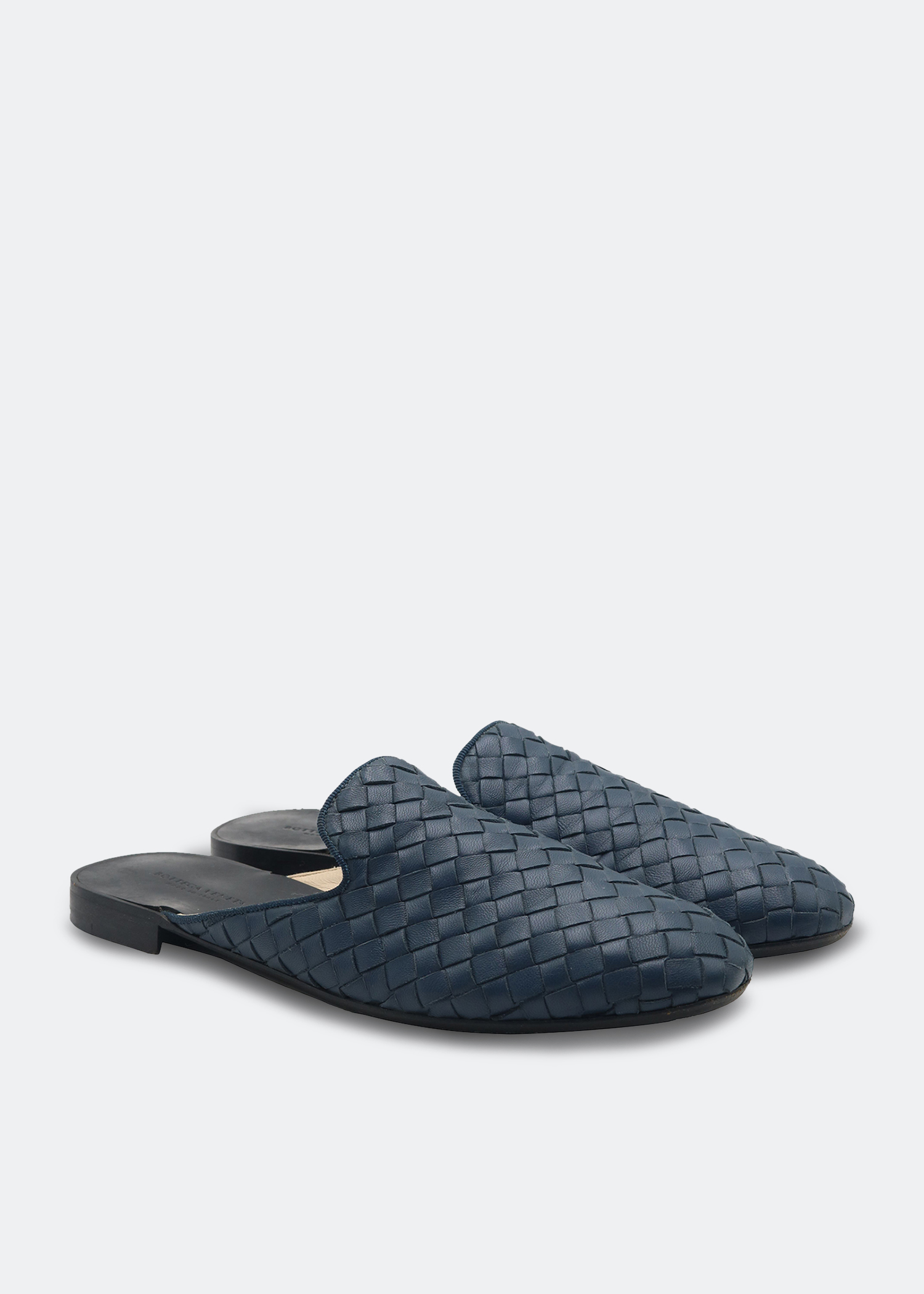 

Intrecciato slippers, Blue