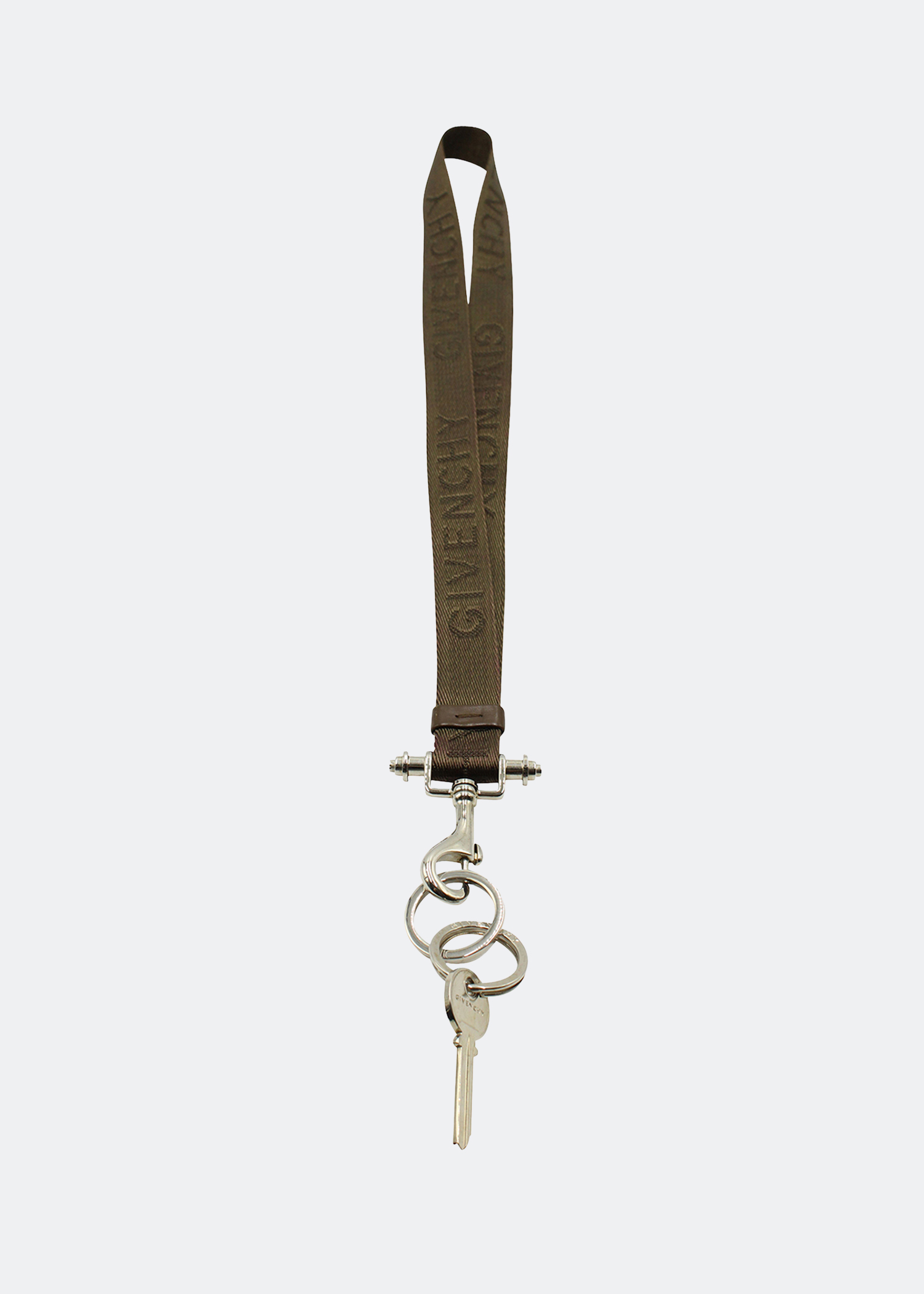 

Nylon strap keyring, Green