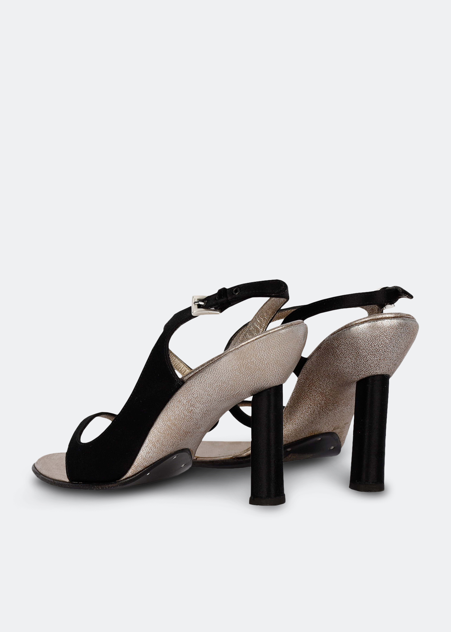 

Strappy heeled sandals, Black