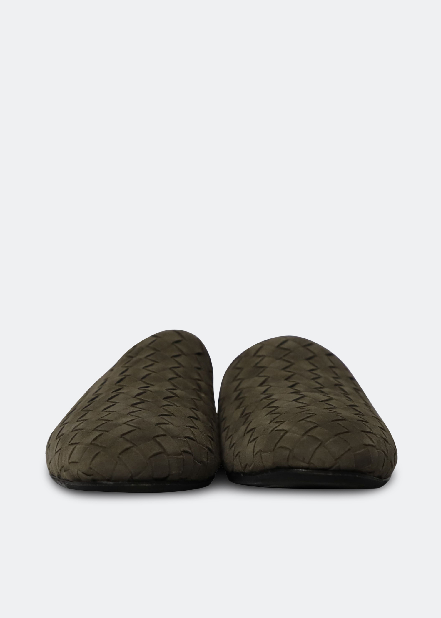 

Intrecciato slippers, Brown
