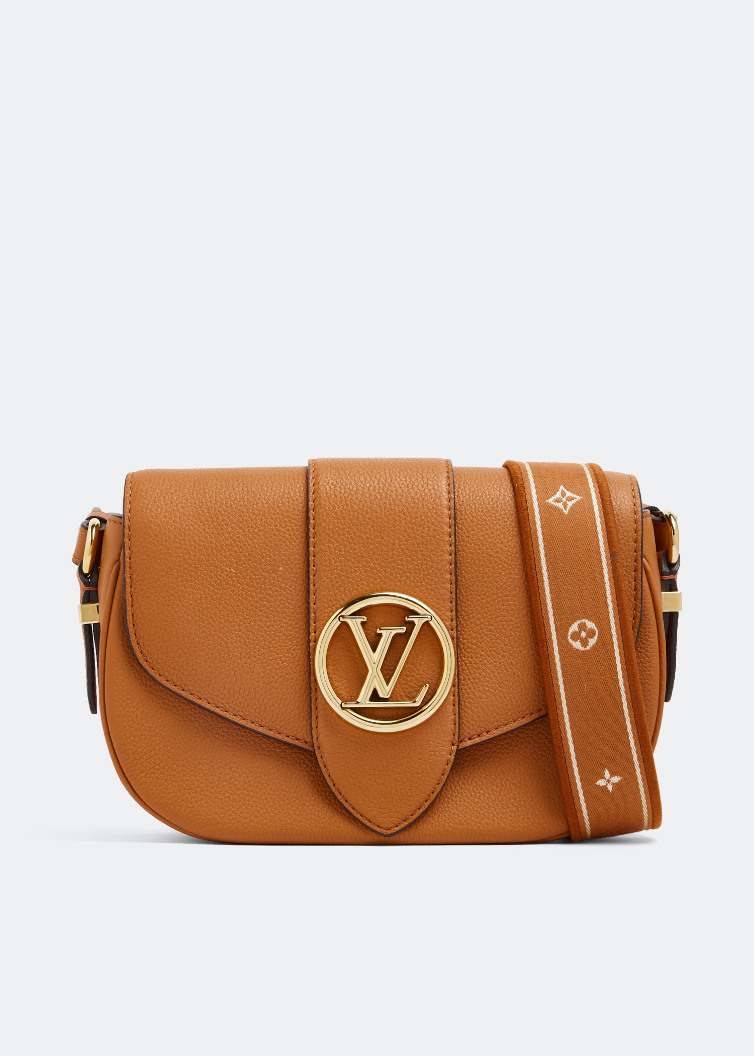 Louis Vuitton Biscuit Monogram Mahina Leather L Bag, Cream Rewards