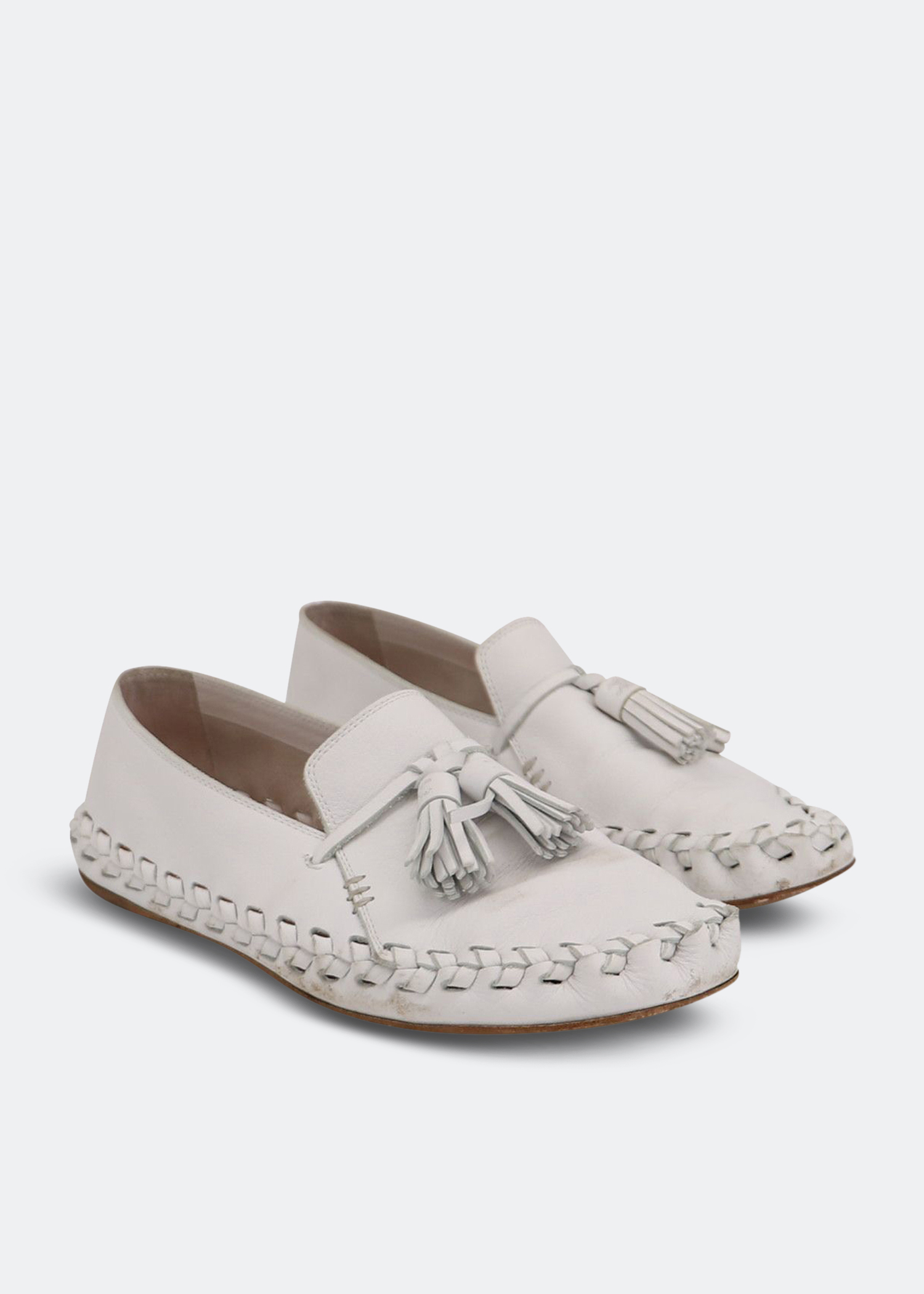 

Marlou leather loafers, White