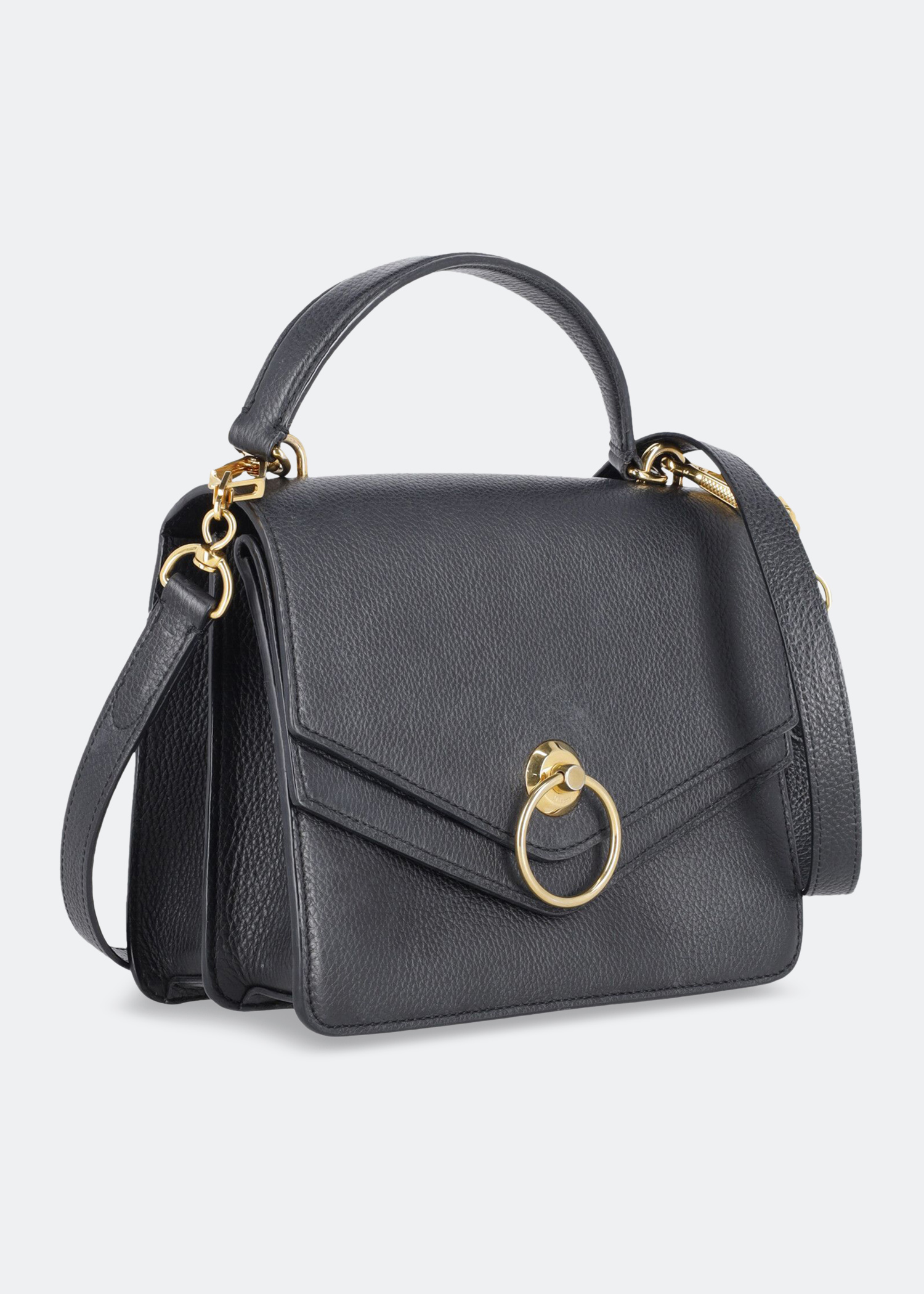 

Harlow satchel crossbody bag, Black