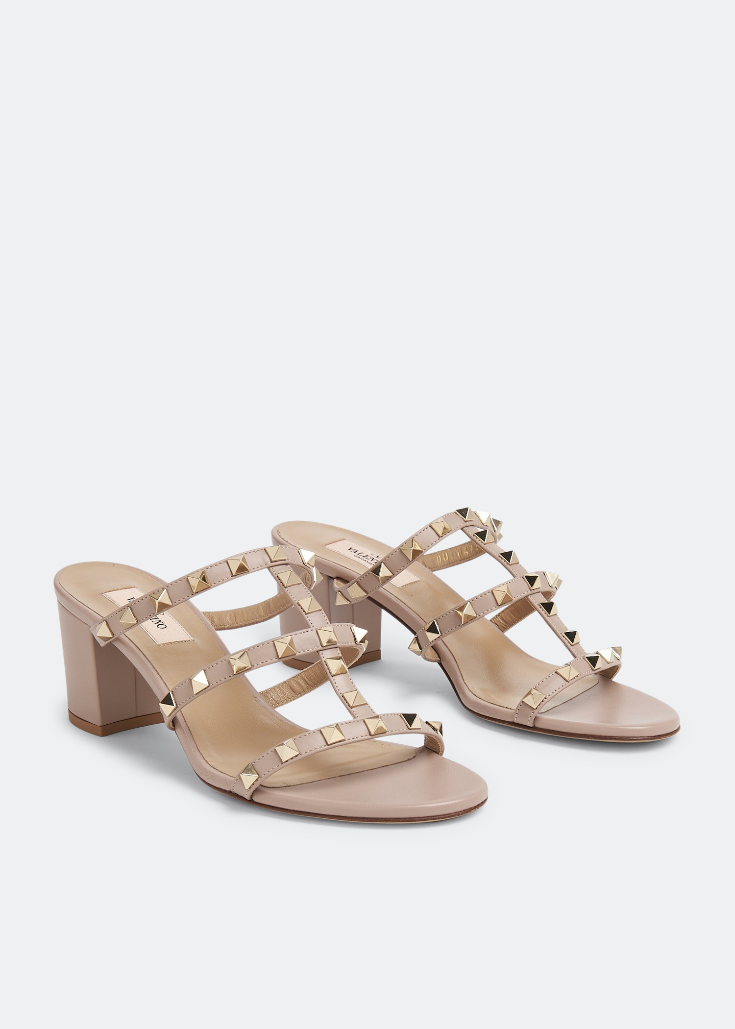 

Rockstud sandals, Beige