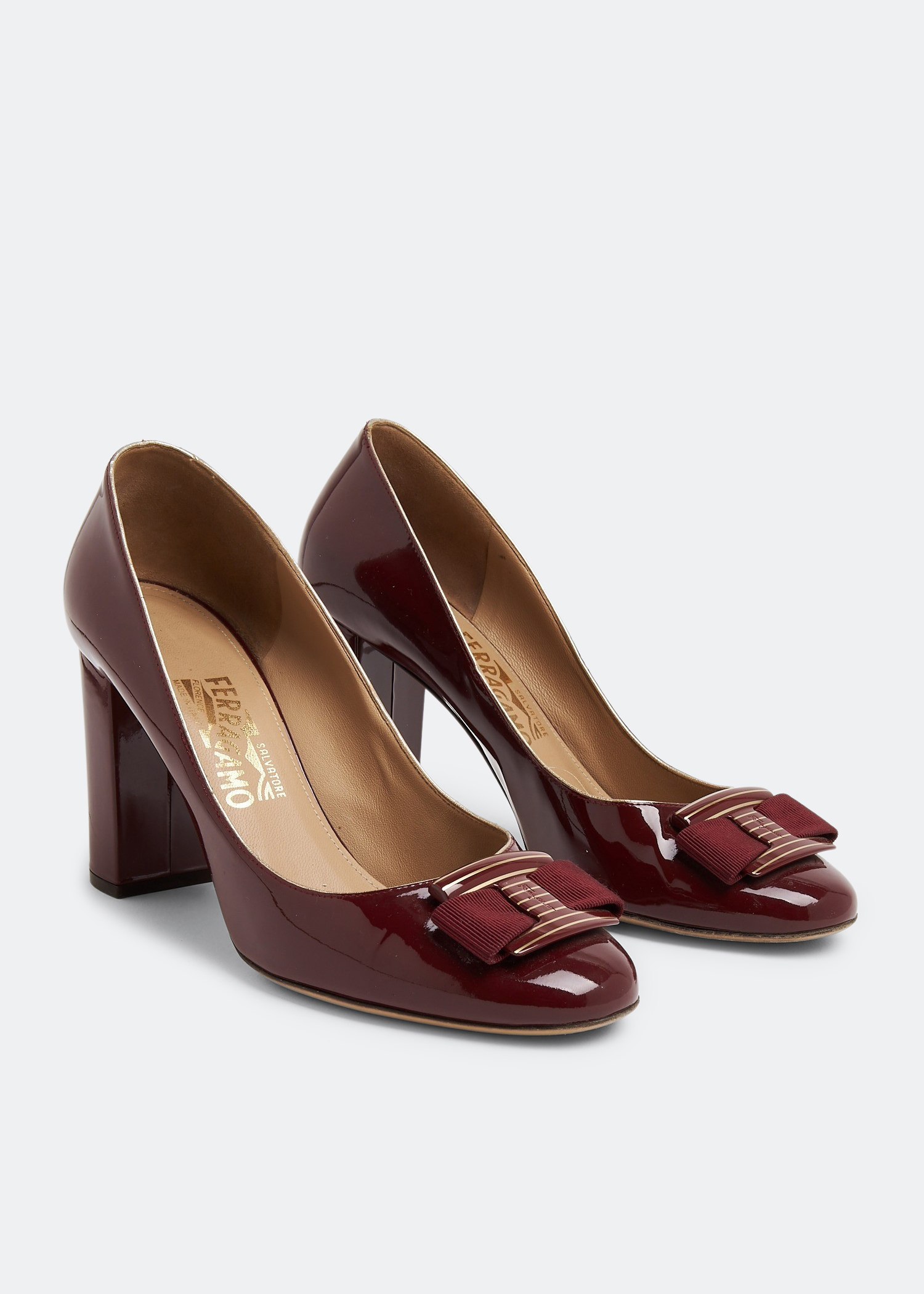 

Vara Bow pumps, Burgundy