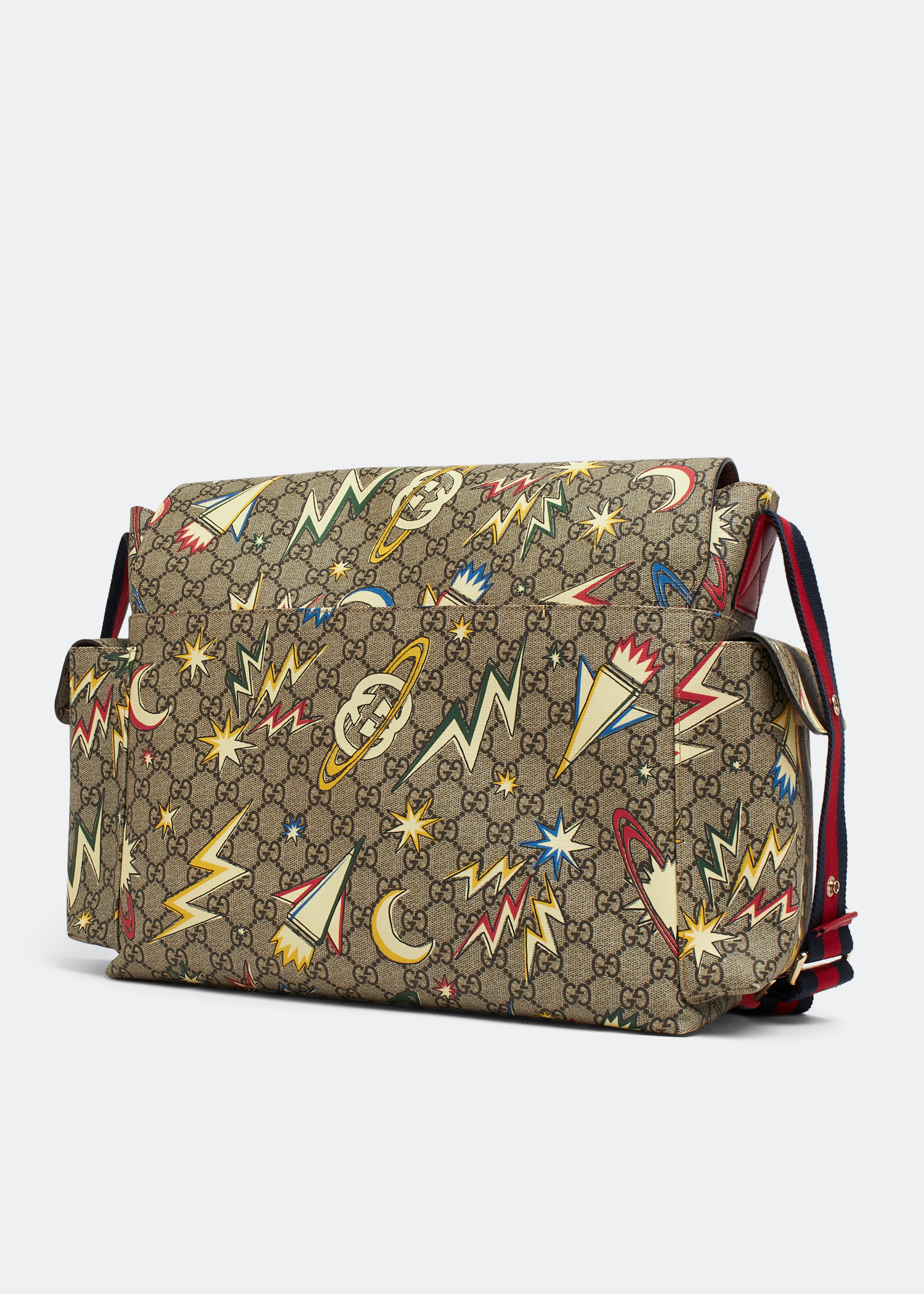 

GG Supreme Space diaper bag, Brown