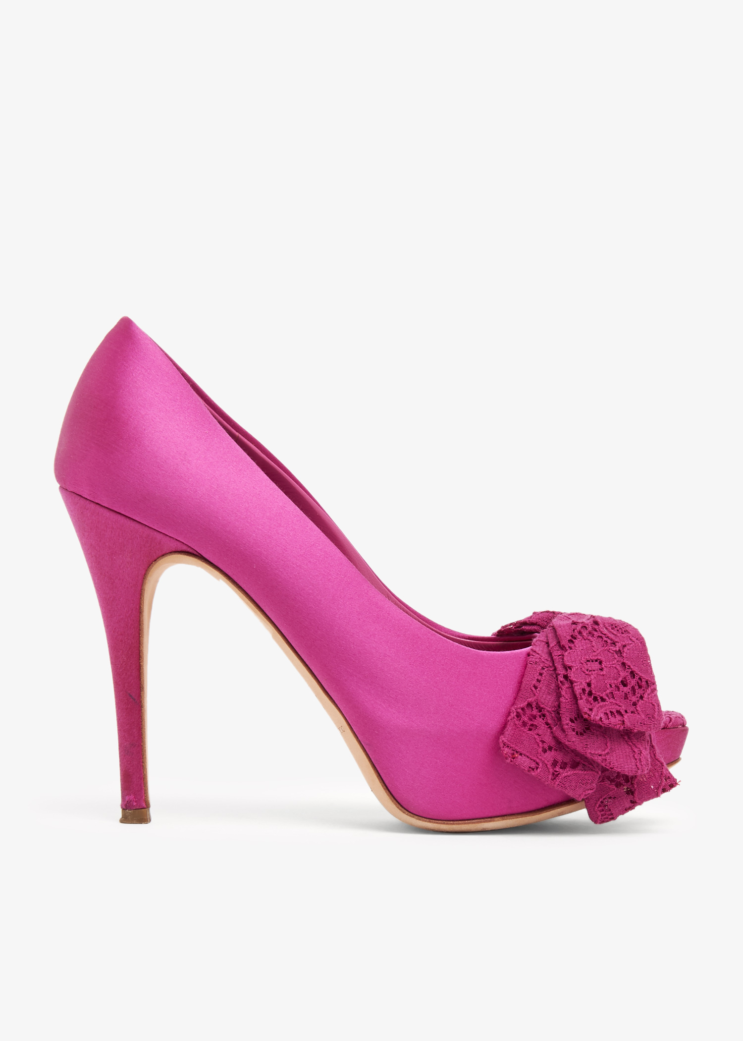 

Lace Bow pumps, Pink