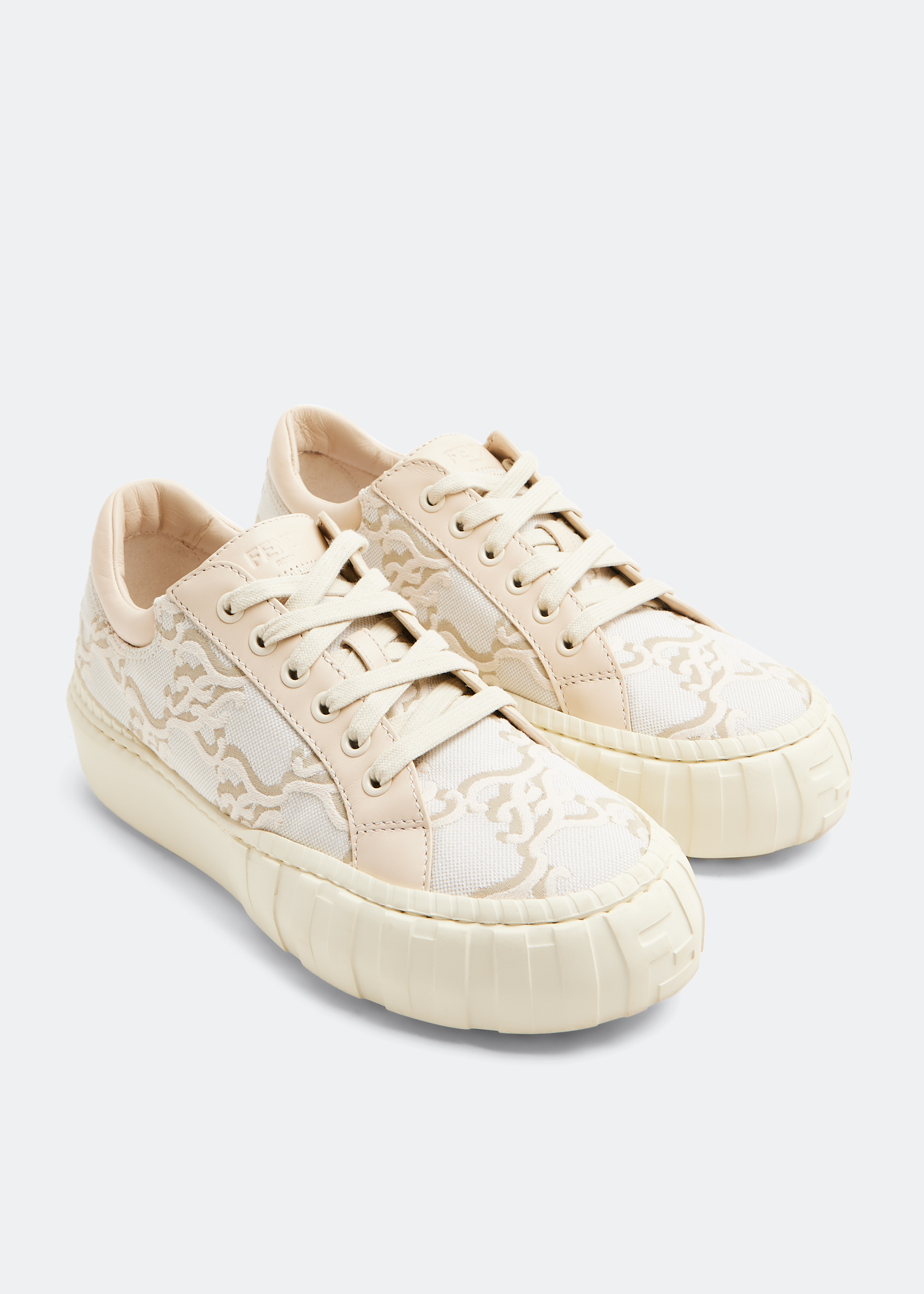 

FF Calligraphy sneakers, Beige