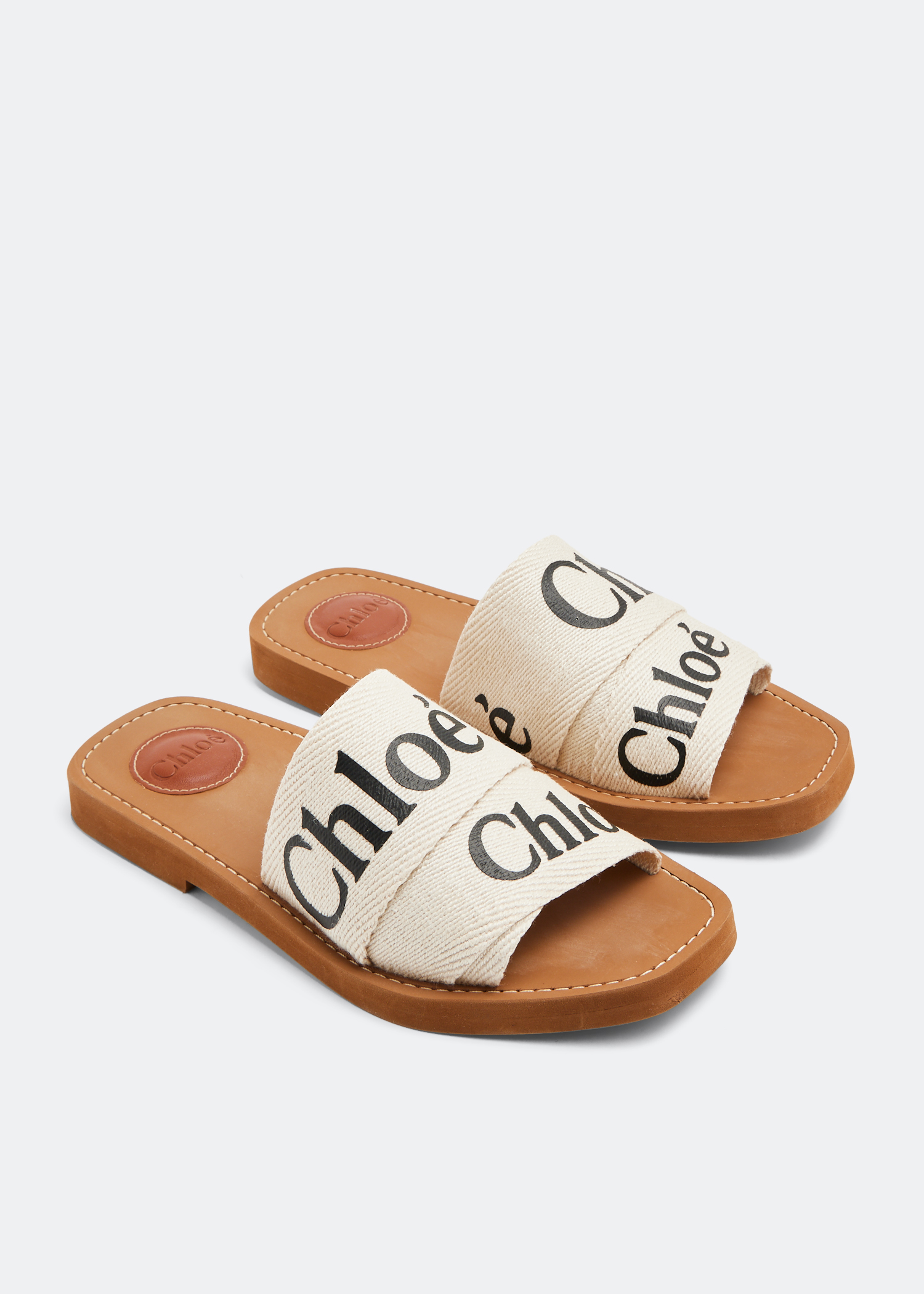 

Woody flat sandals, White