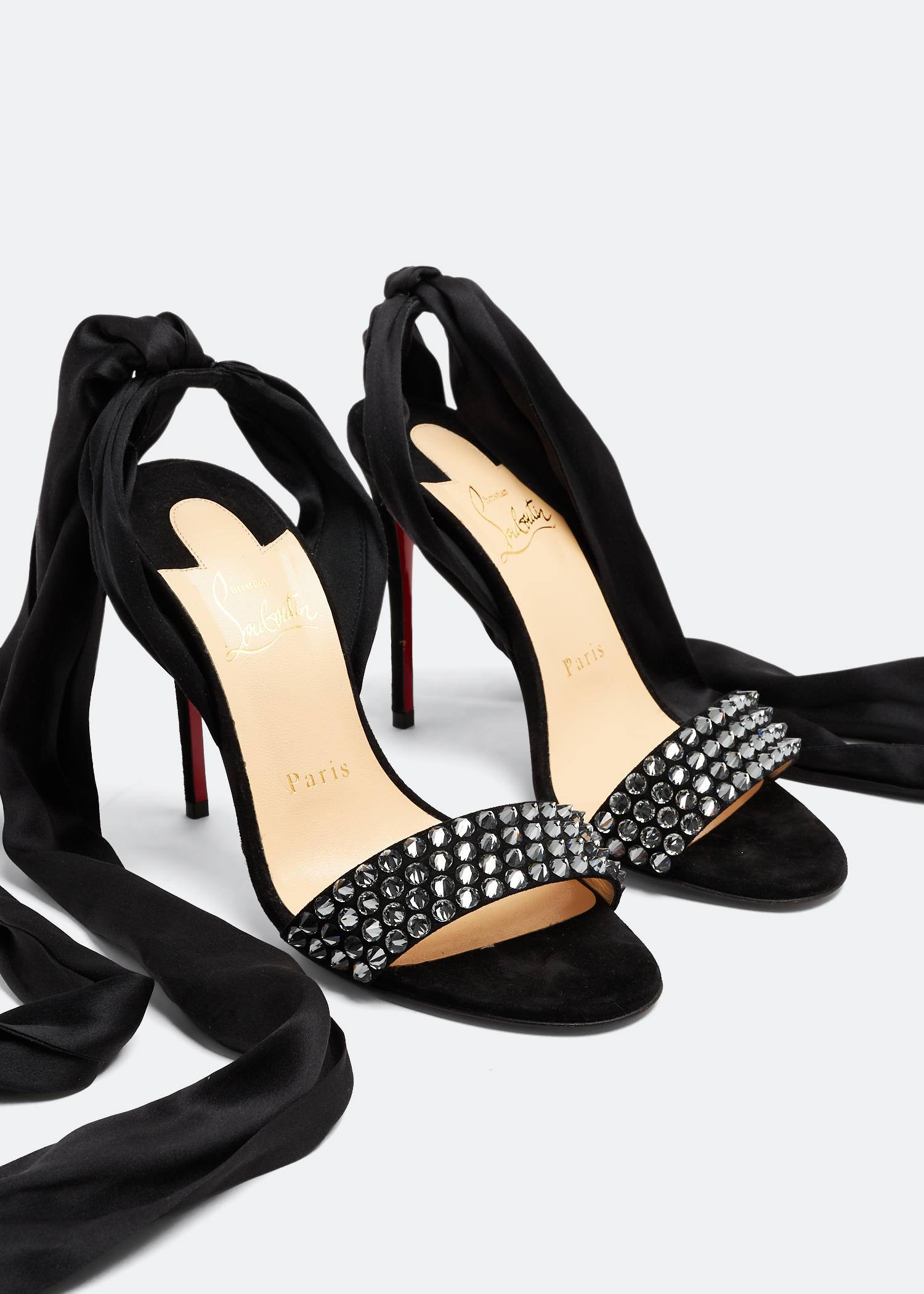 

Krystal Du Desert Spike sandals, Black