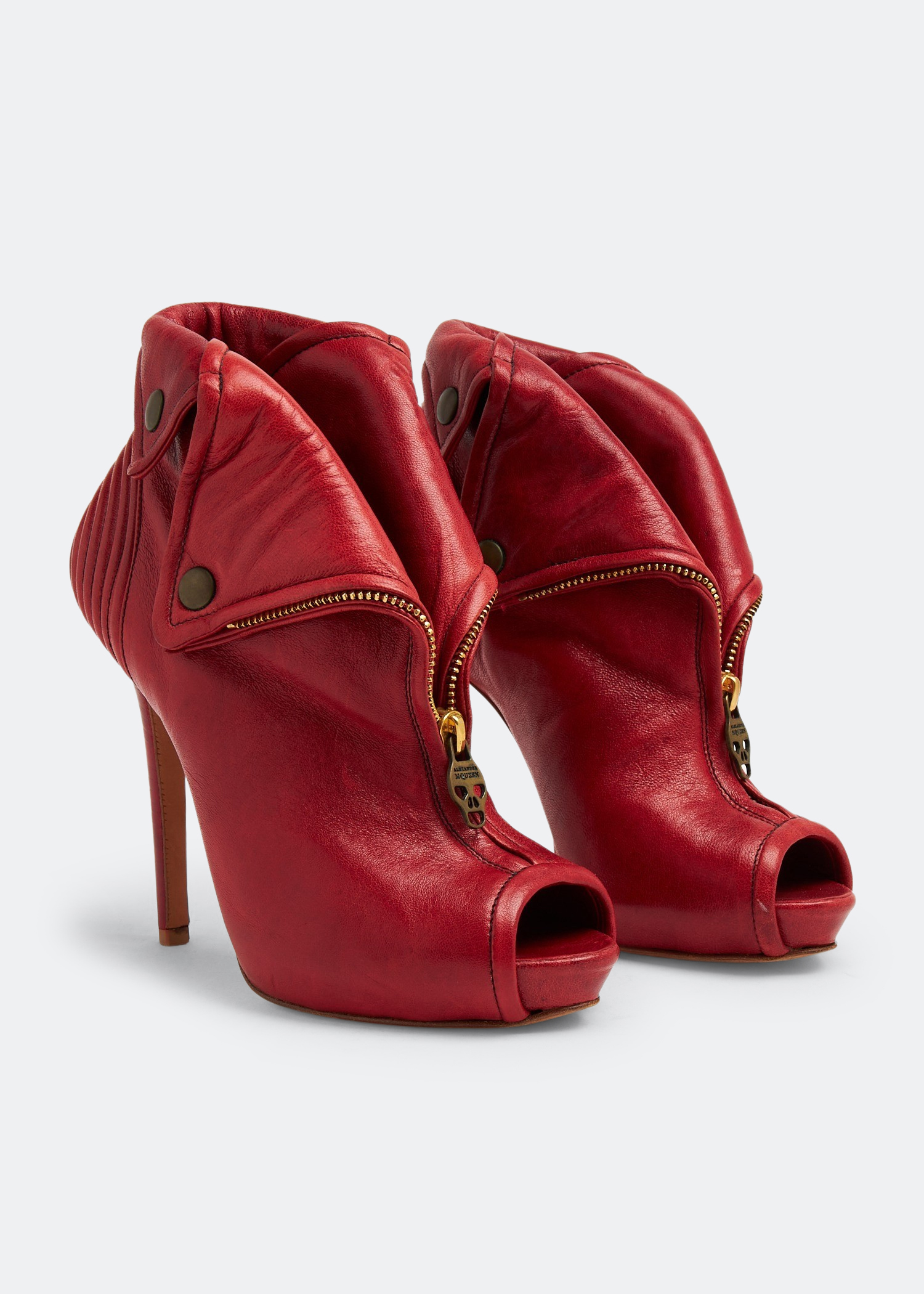 Alexander McQueen Pre Loved Faithful ankle boots for Women Red in Bahrain Level Shoes