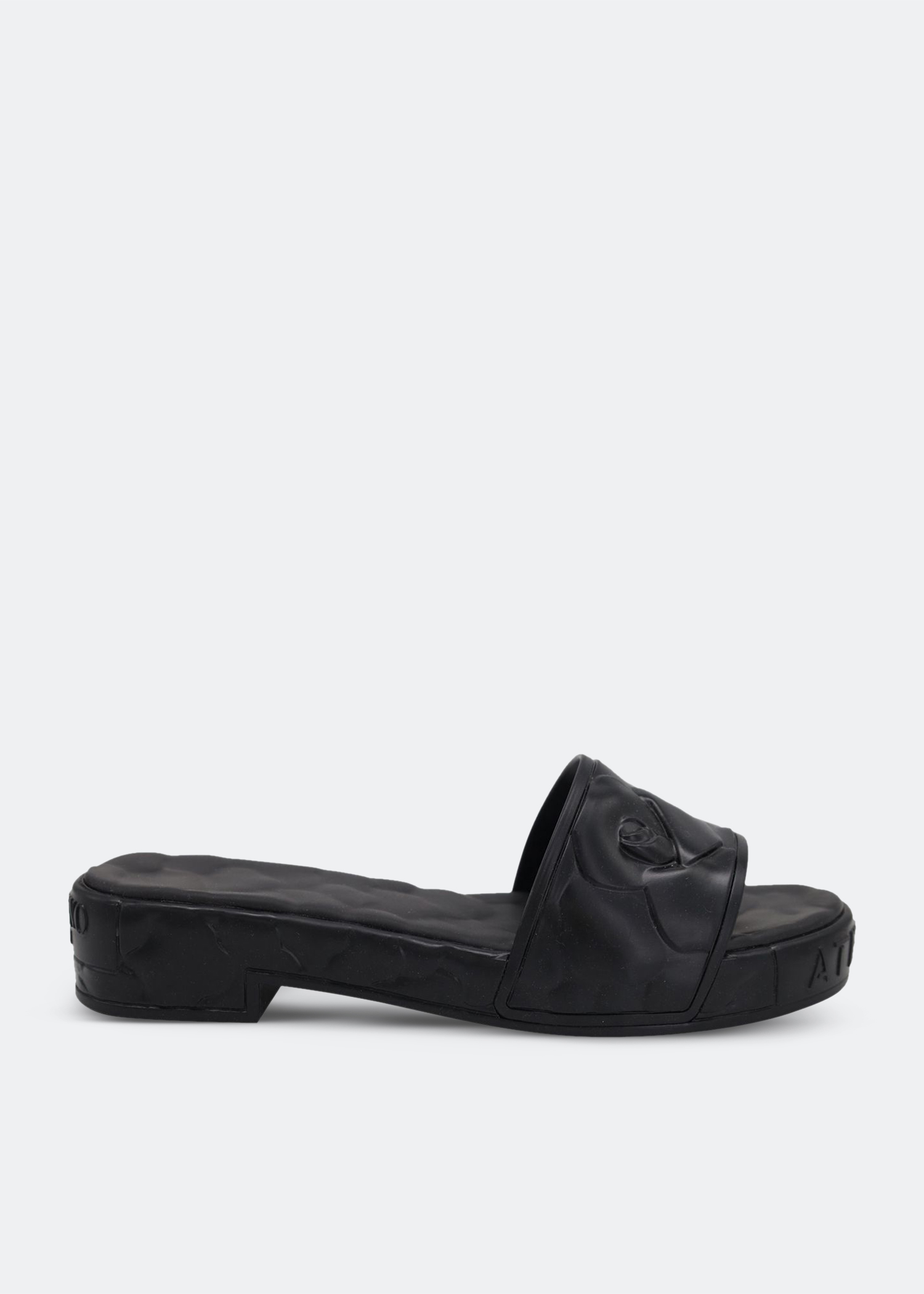 

Atelier 03 Rose platform slide sandals, Black
