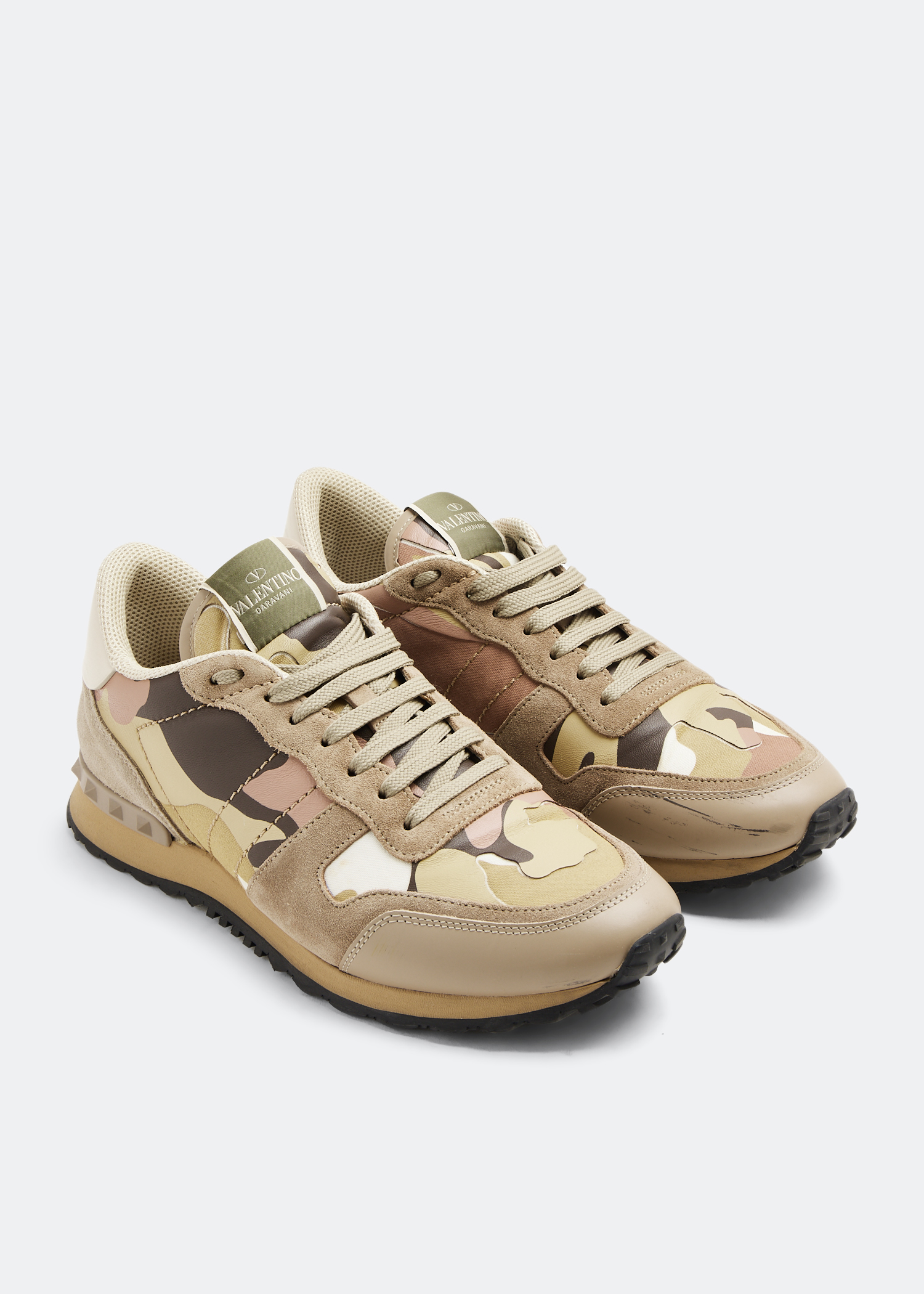 

Camouflage Rockrunner Sneakers, Beige