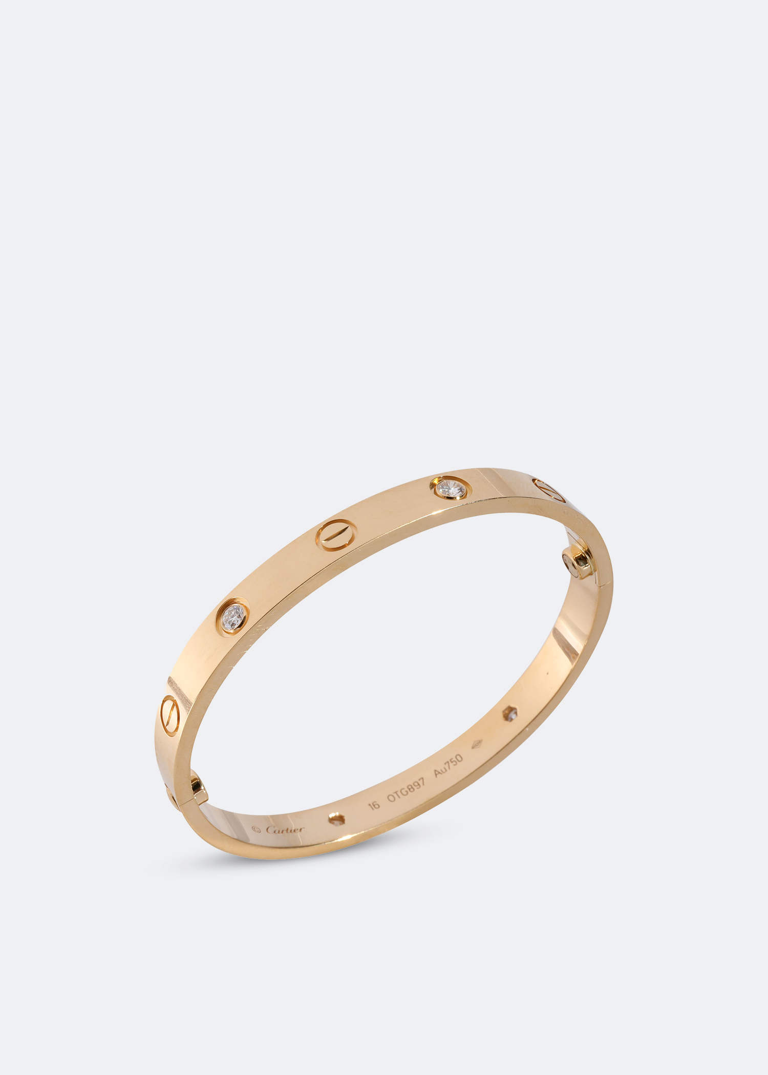 

LOVE 4 diamond bracelet, Gold