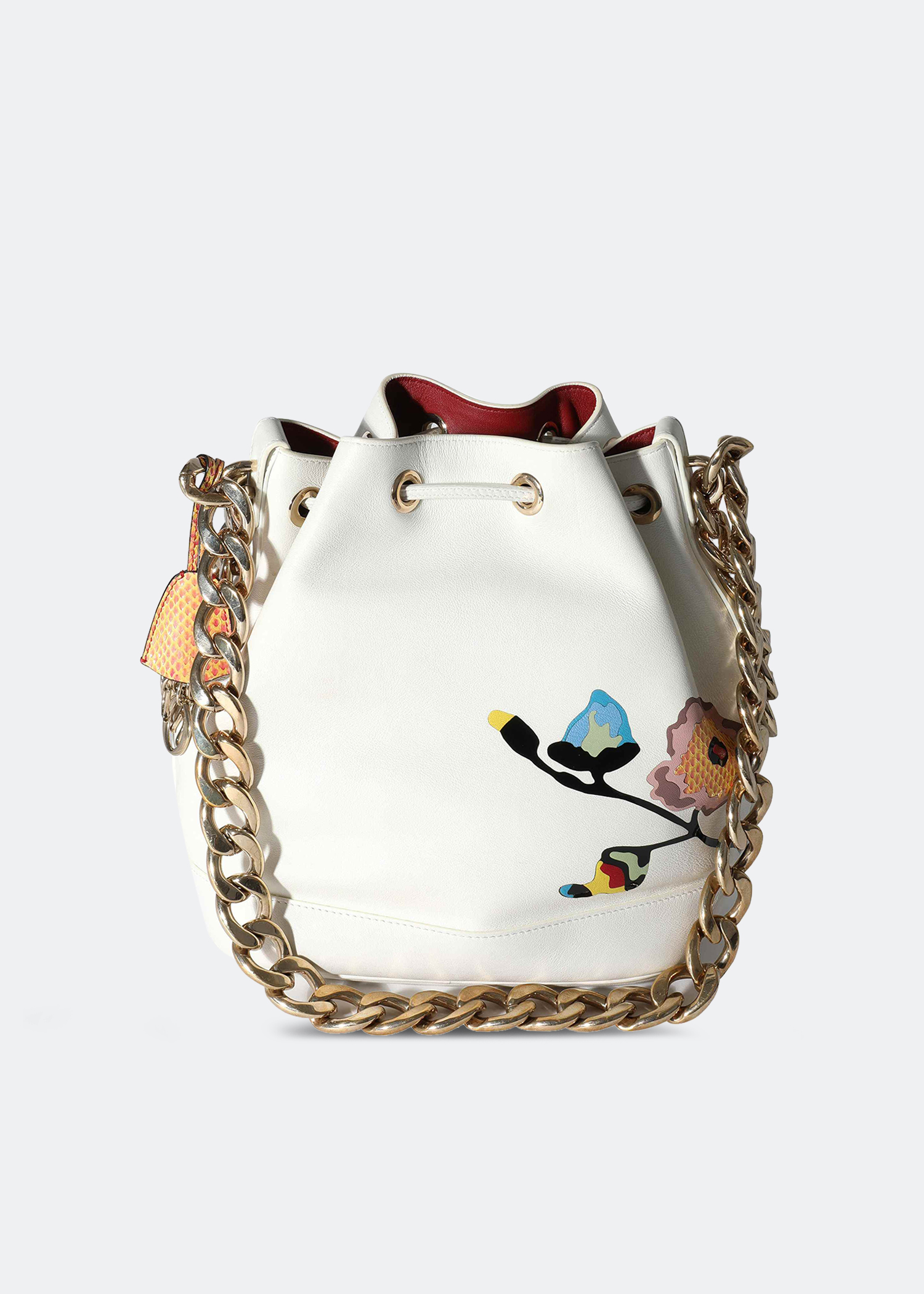 

Paradise Bubble bucket bag, White