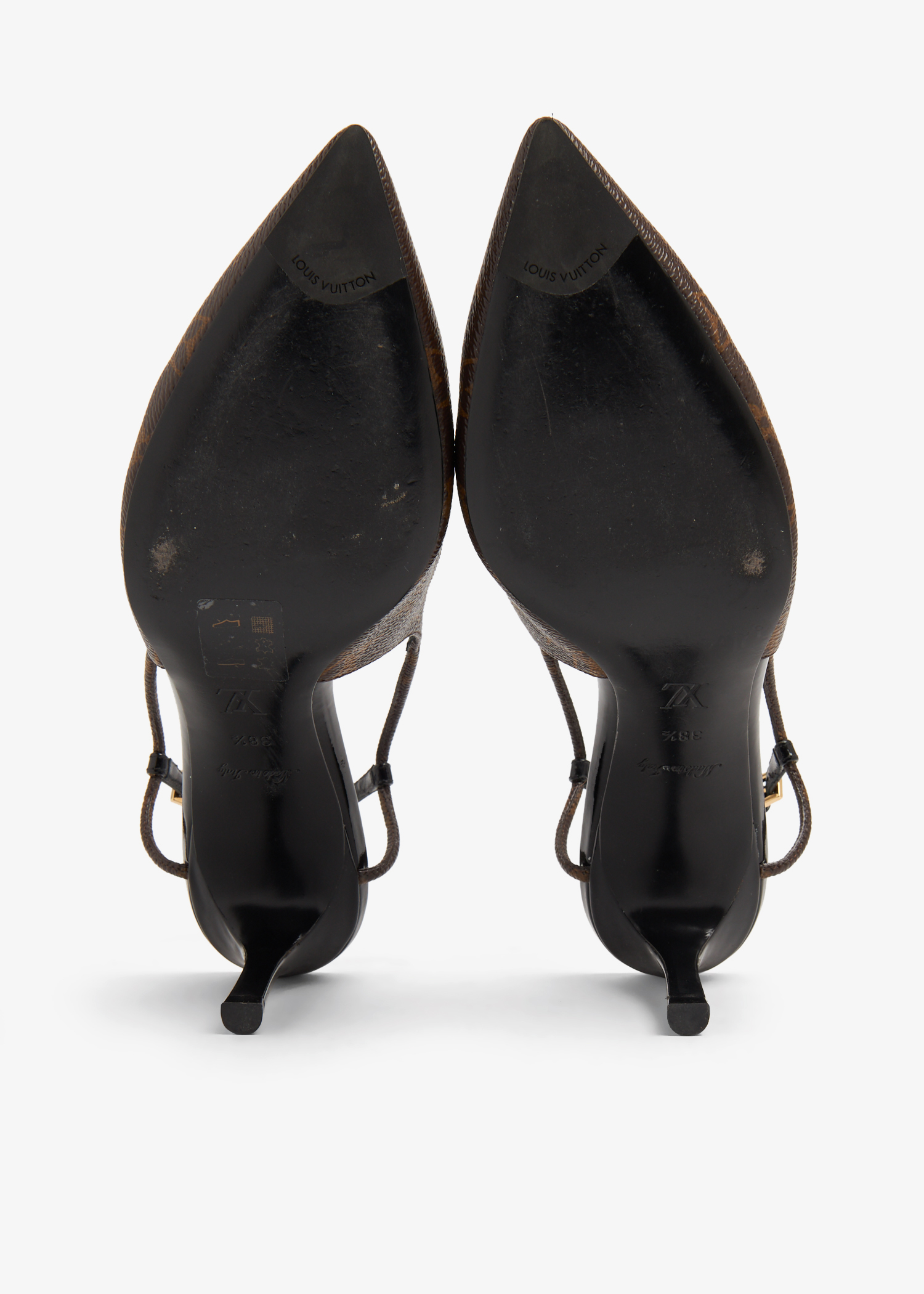 Louis Vuitton, Shoes, Authentic Louis Vuitton Black Lock It Flat Mule  Size 388