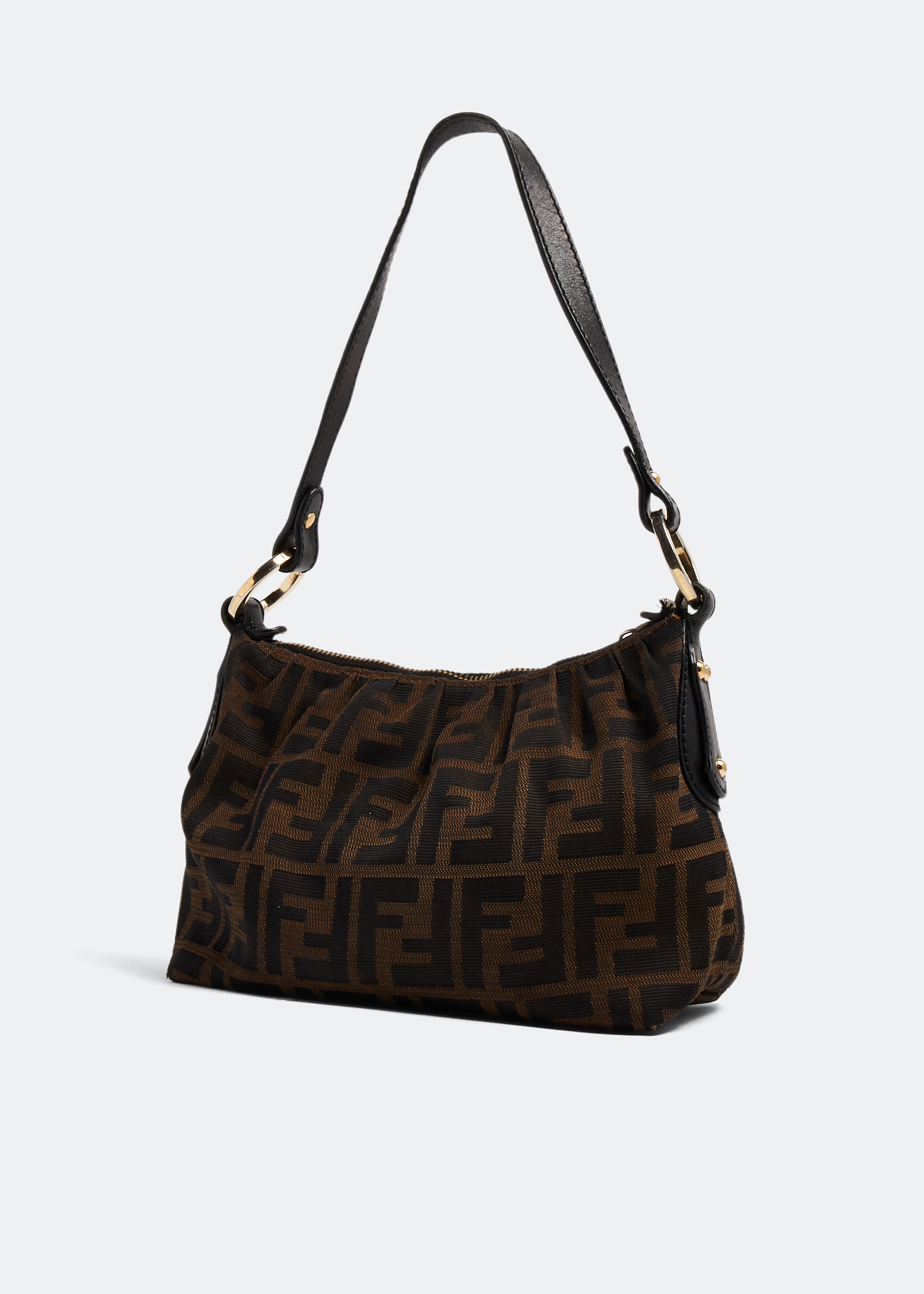 

Zucca monogram mini shoulder bag, Brown