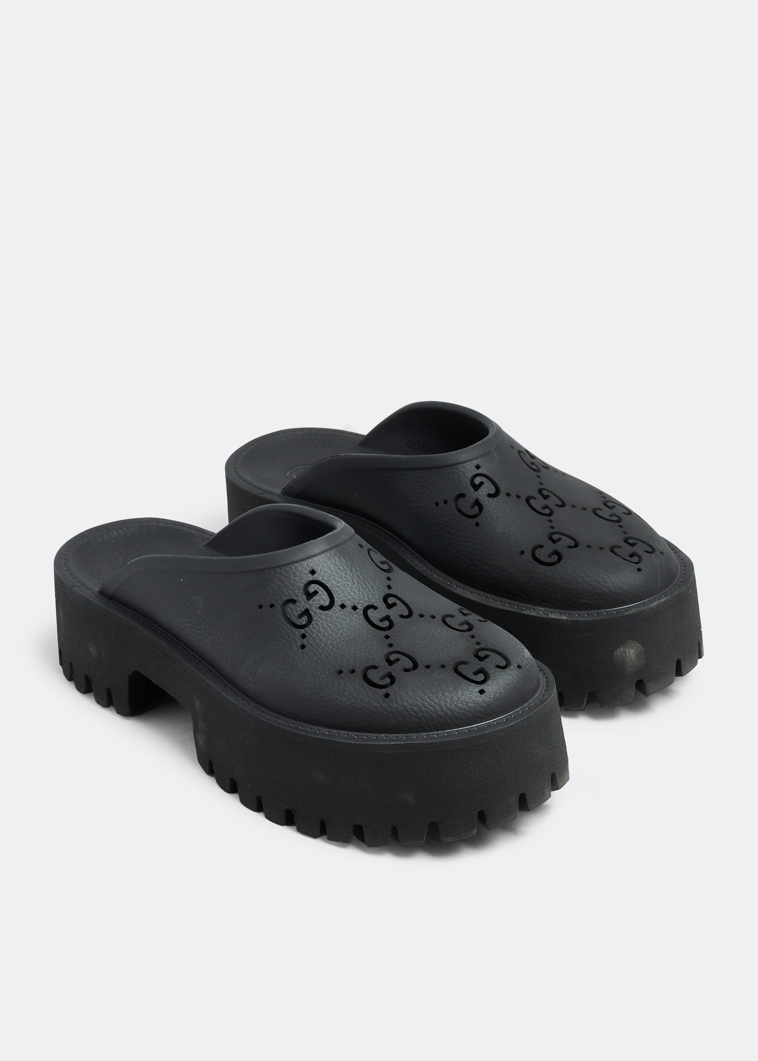 

GG slip-on sandals, Black