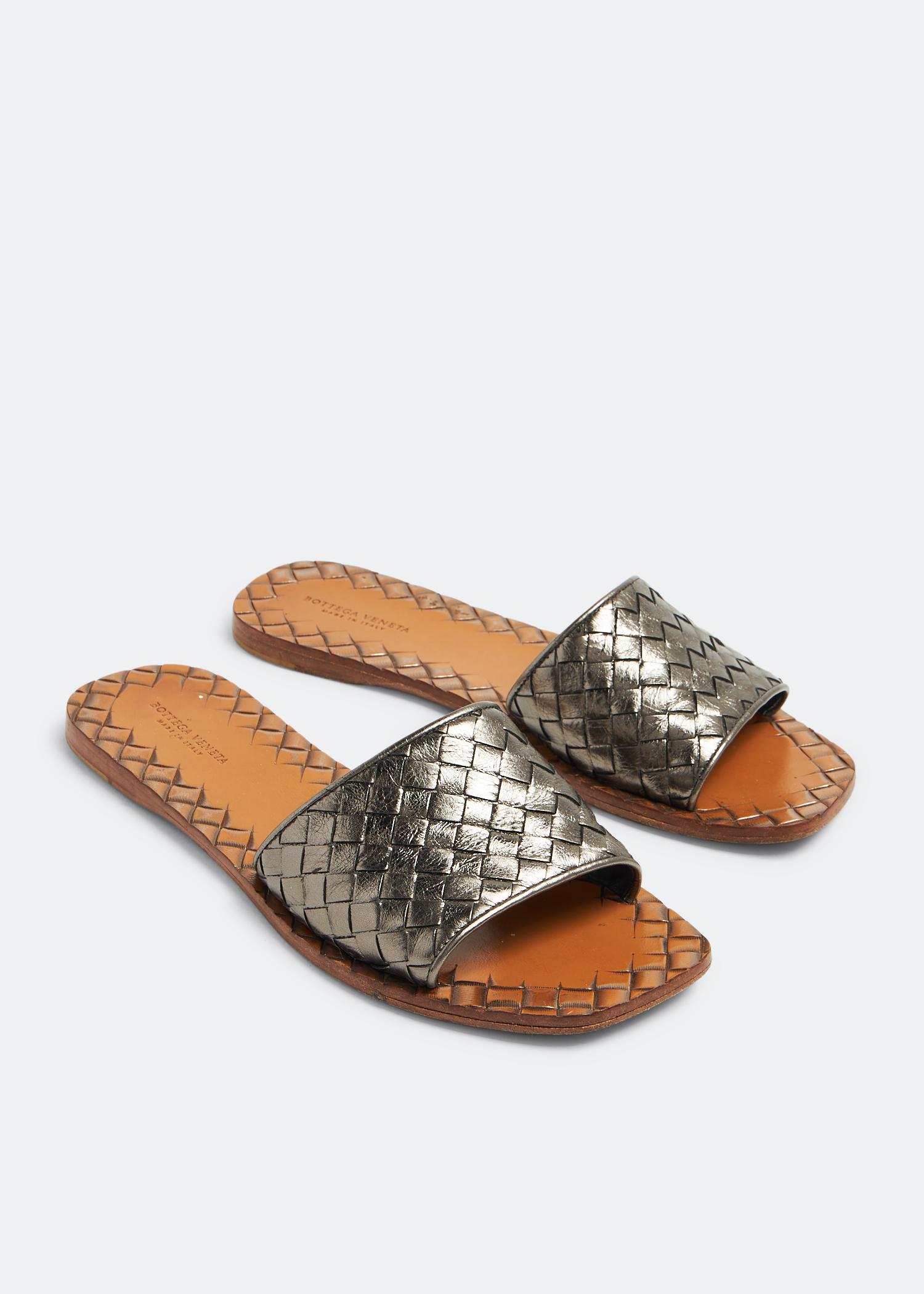 

Ravello intrecciato sandals, Metallic