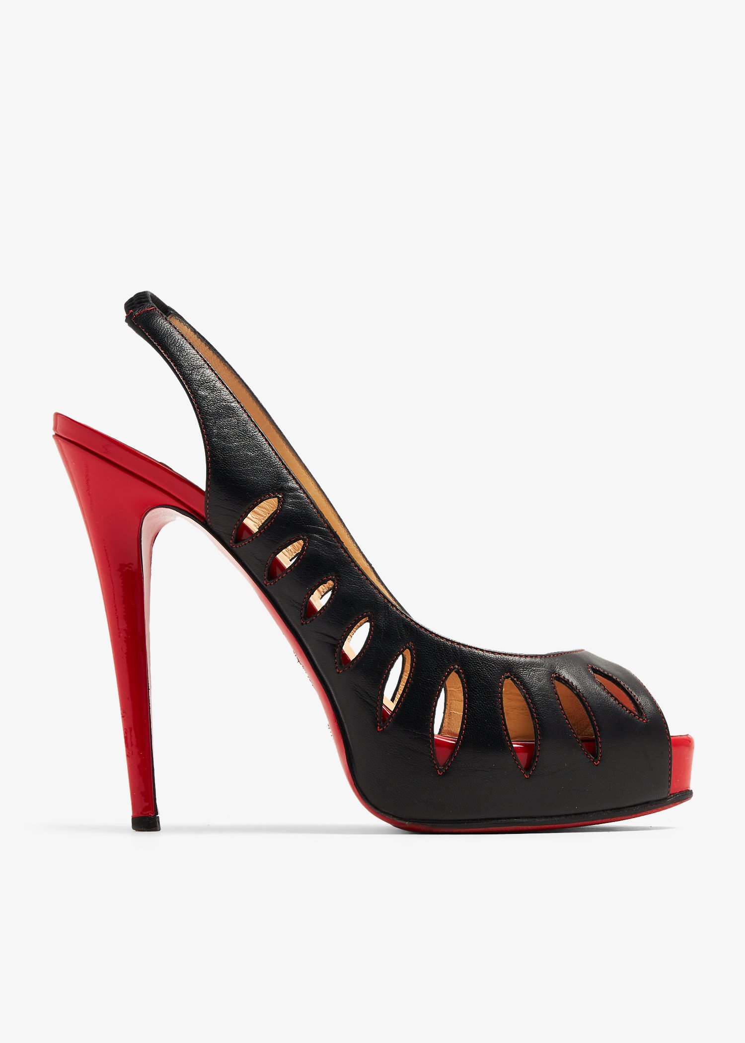 

Griff cut-out slingback pumps, Black