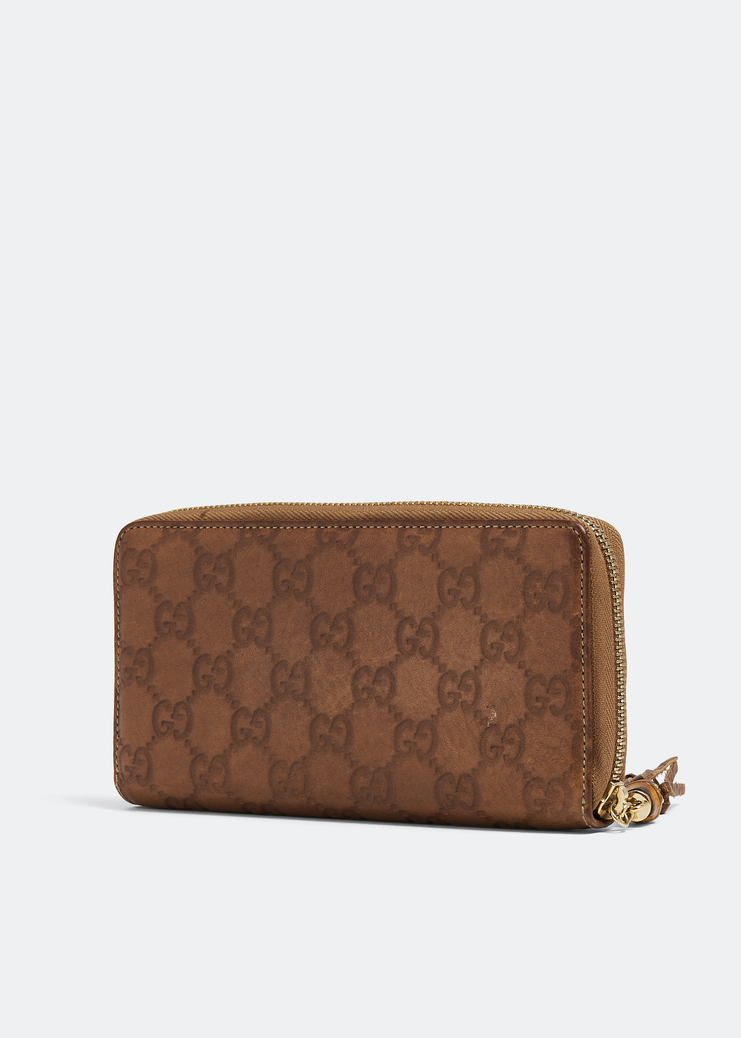 

Guccissima zip-around wallet, Brown