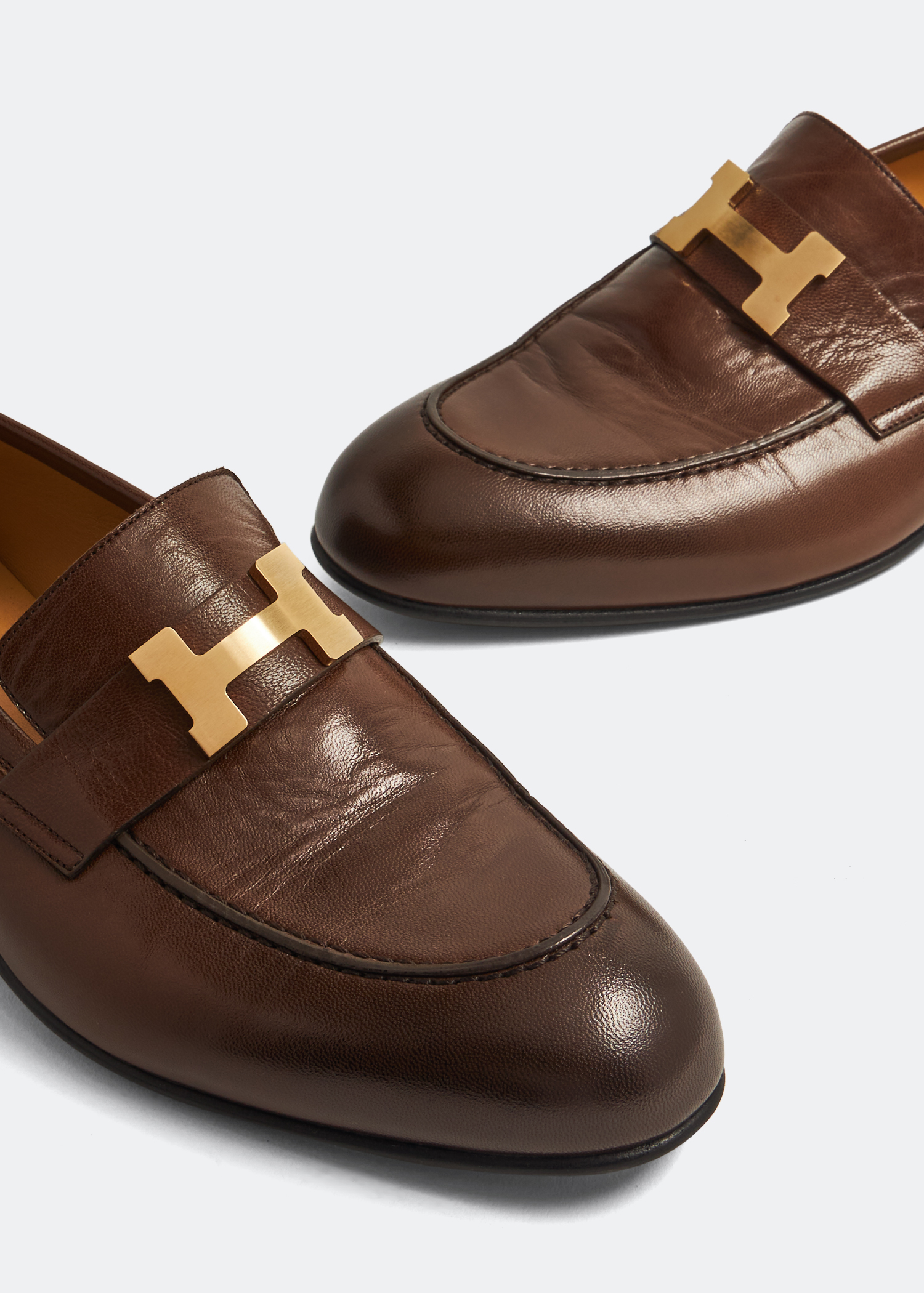 【定価の約8分の1！】Hermes Mocassins Velvet  37 定価の約8分の1！】Hermes Mocassins Velvet 37