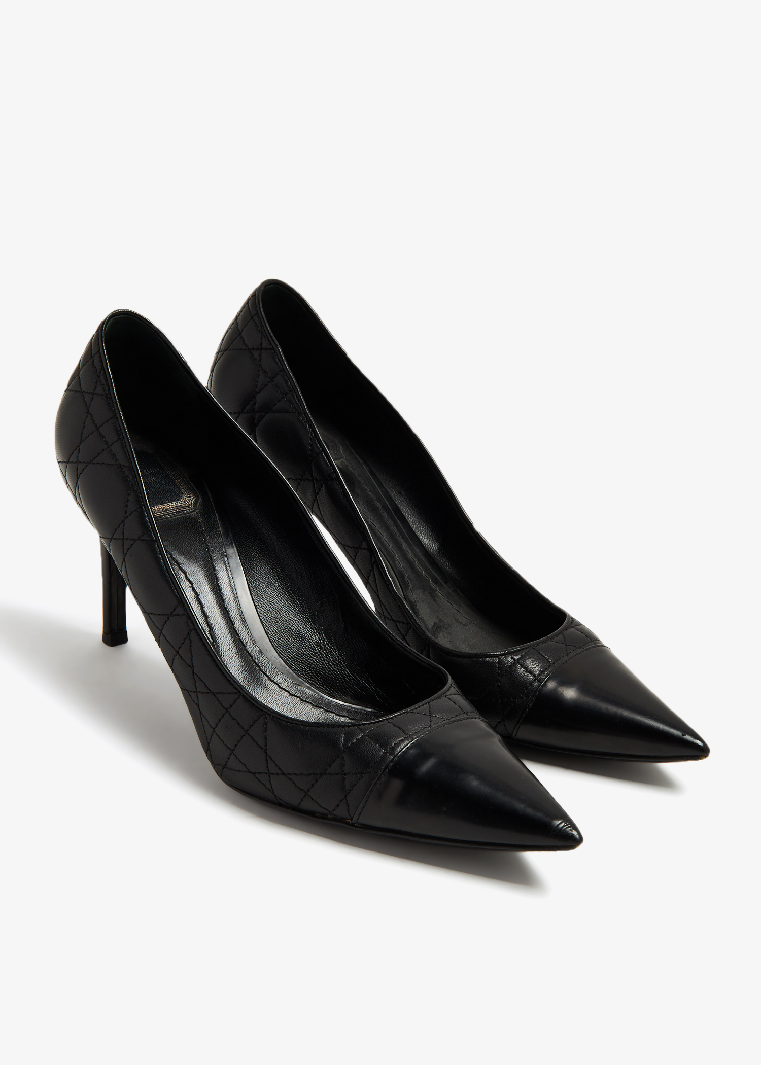 

Quilted Cannage 80 pumps, Black