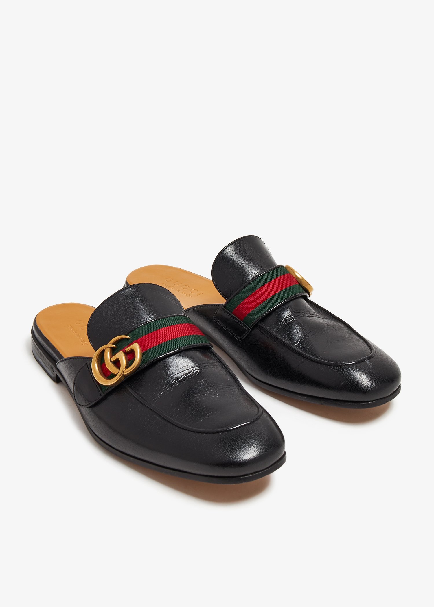

Princetown GG Web slippers, Black