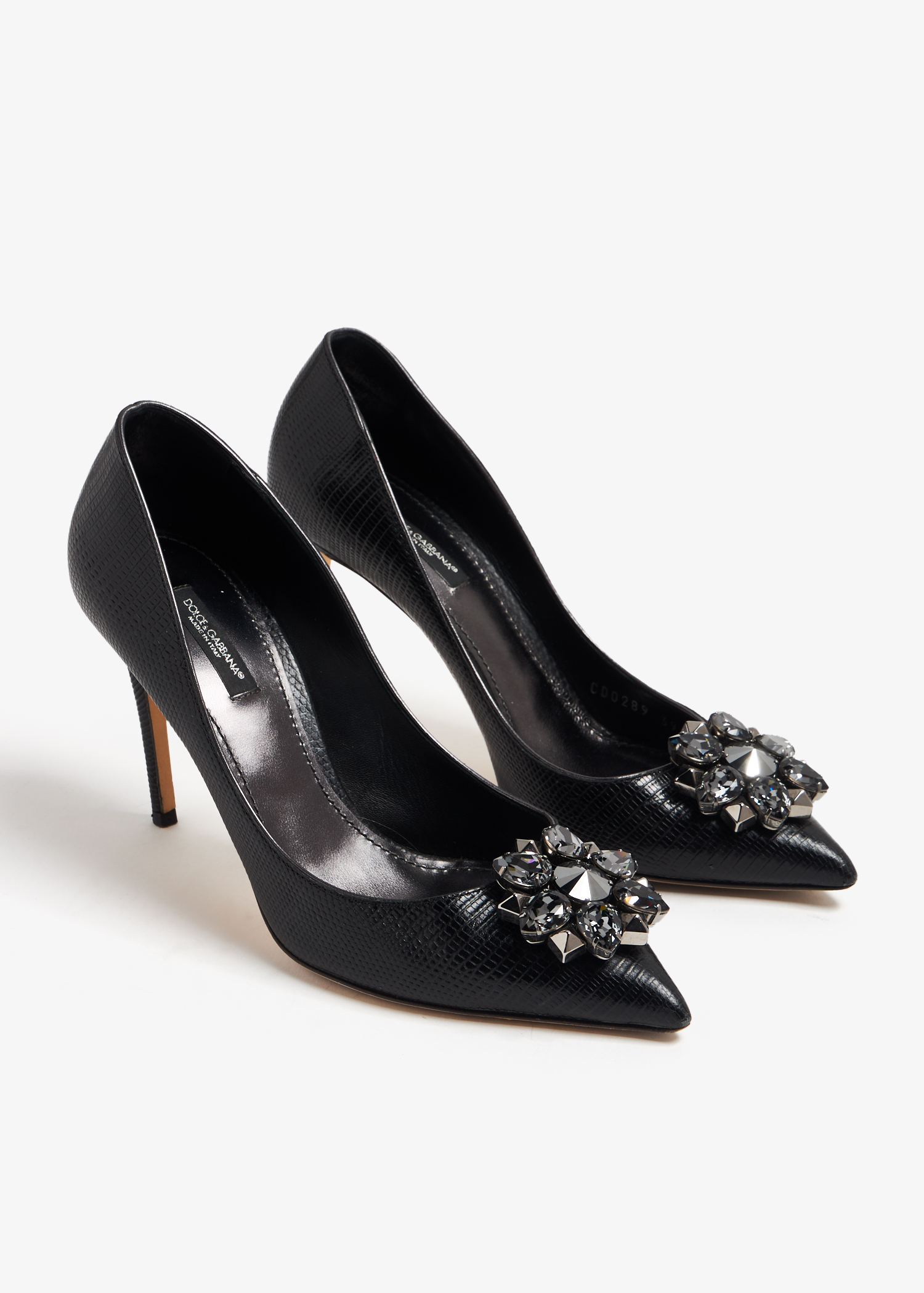 

Embellished pumps, Black