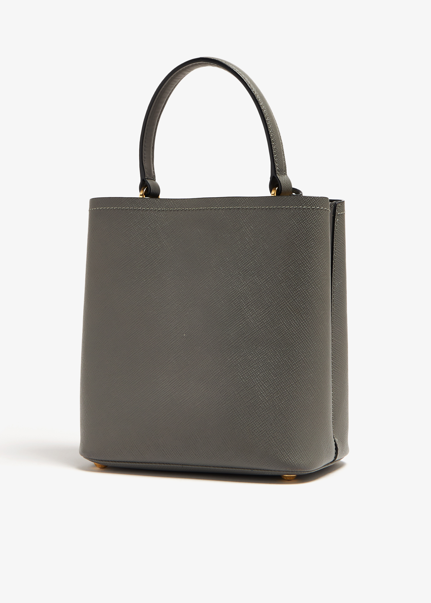 

Panier medium leather bag, Grey