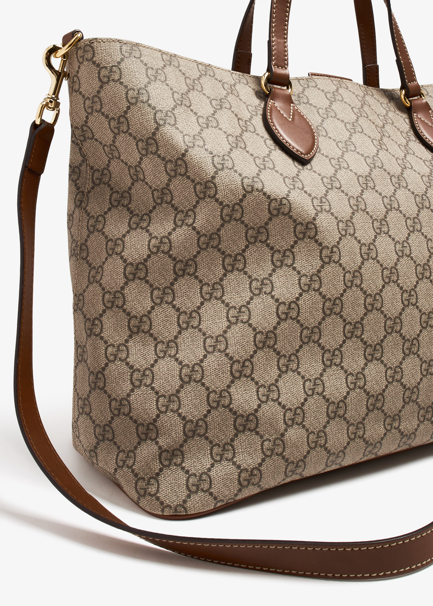 Gucci supreme soft canvas tote deals