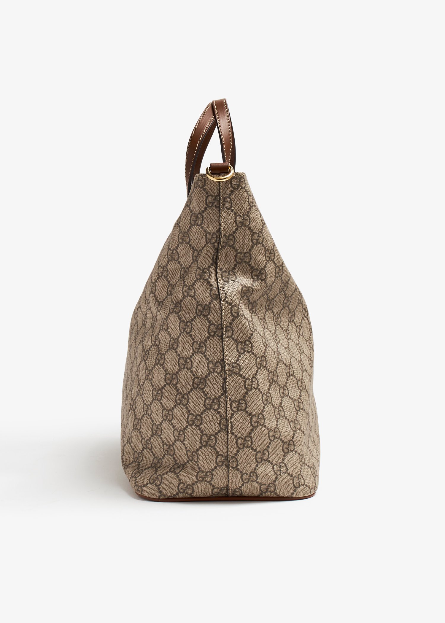 Gucci Pre Loved GG Supreme soft medium tote bag for Women Printed in KSA Level Shoes