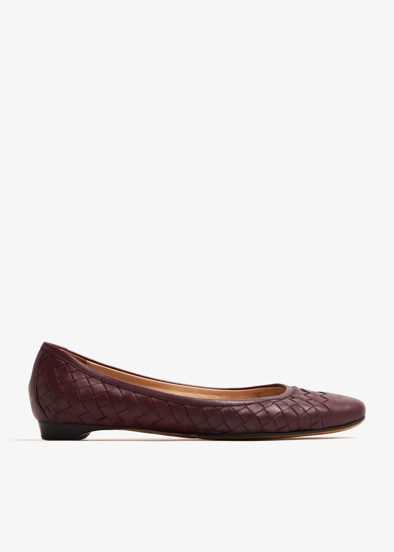 

Intrecciato ballet flats, Burgundy