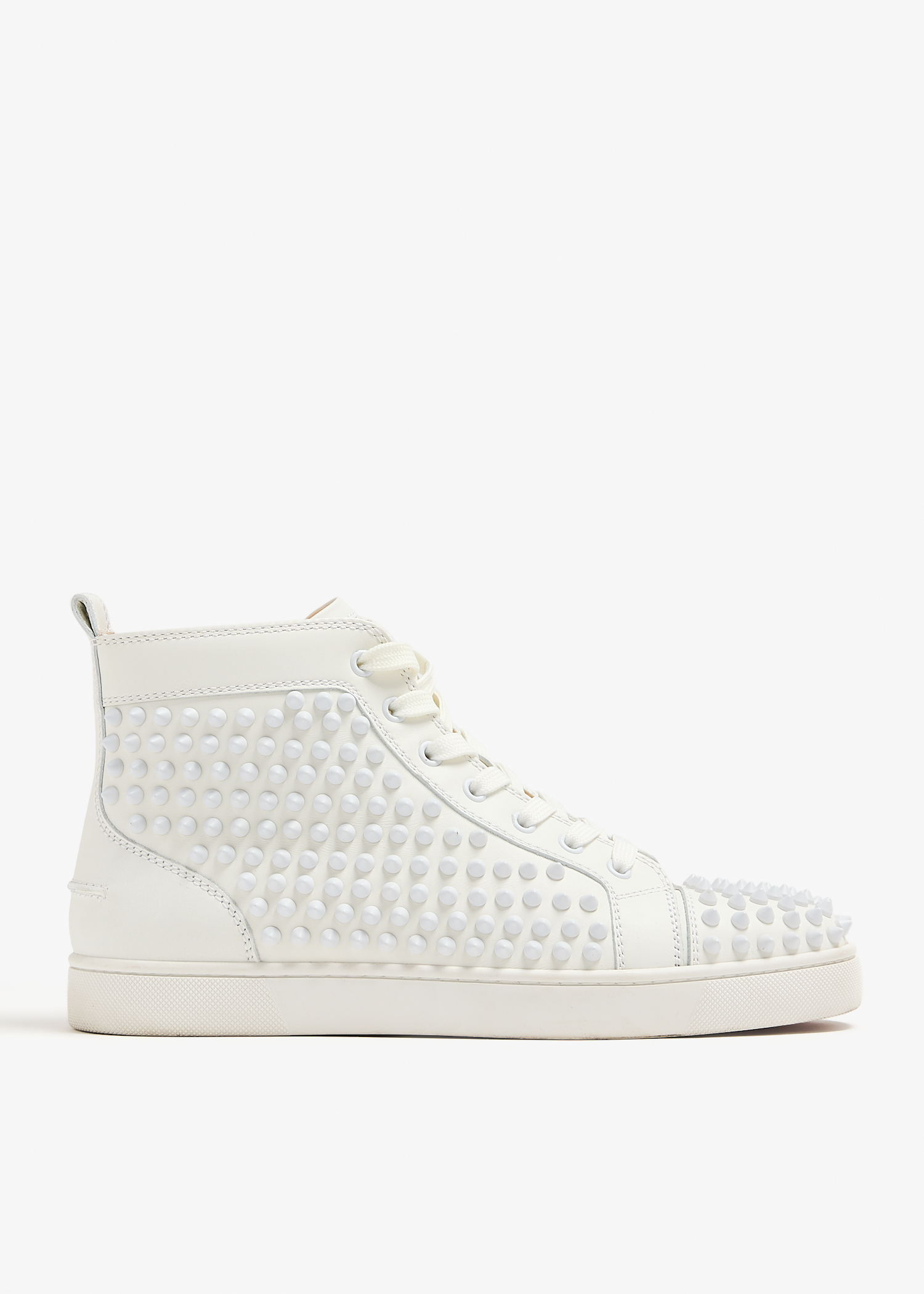 

Louis spikes high-top sneakers, White