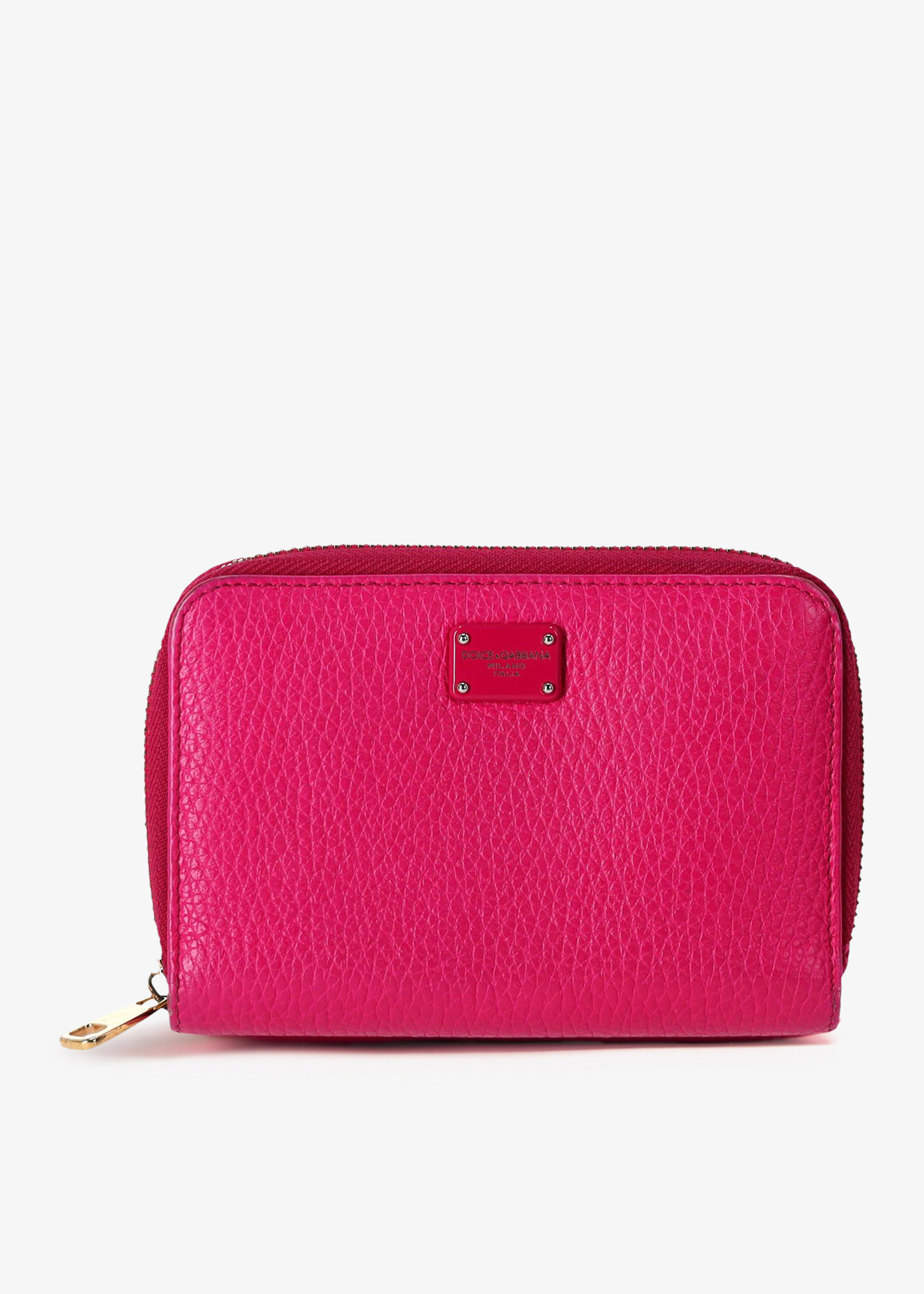 

Zipped leather wallet, Pink