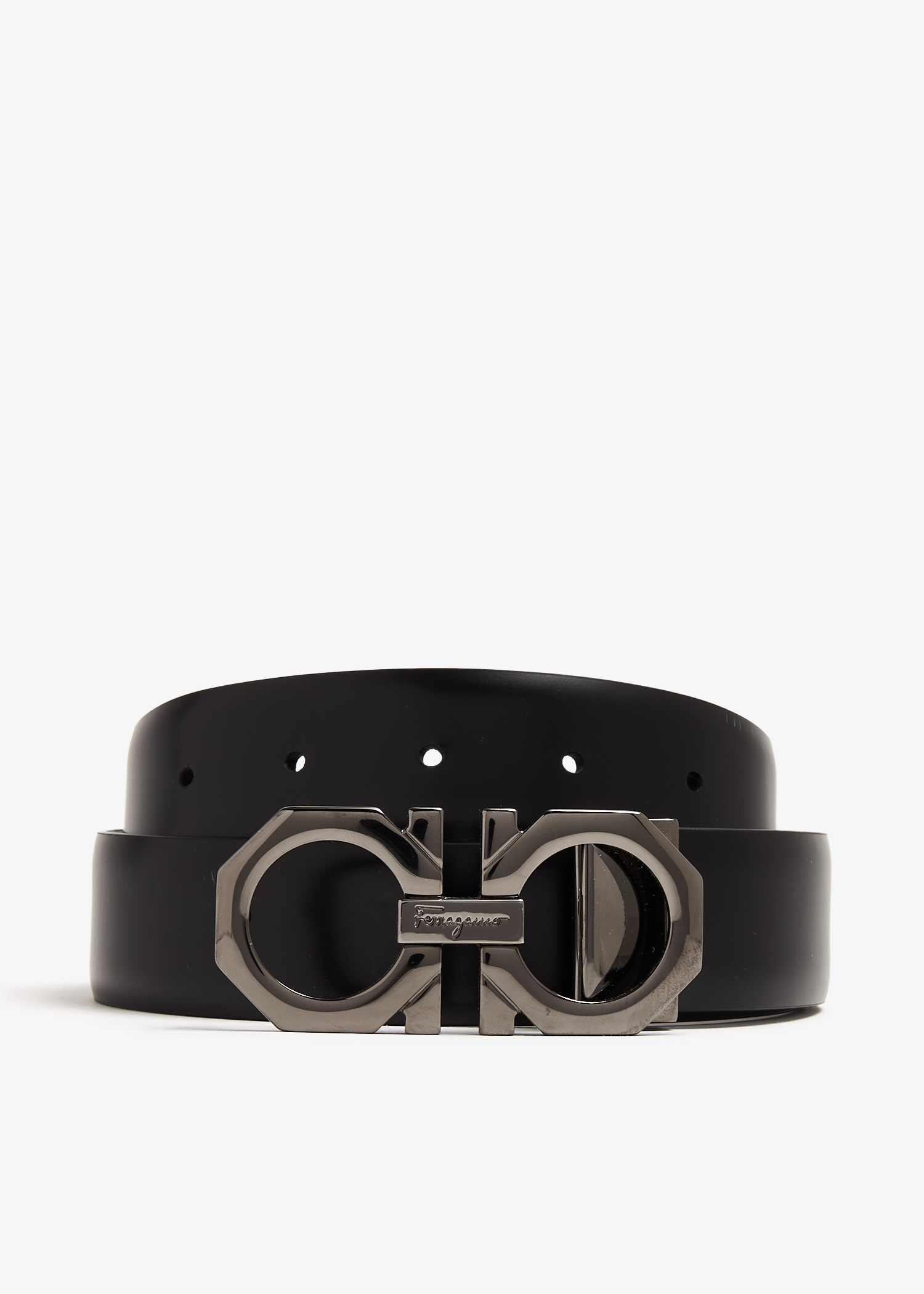 

Gancini reversible belt, Black