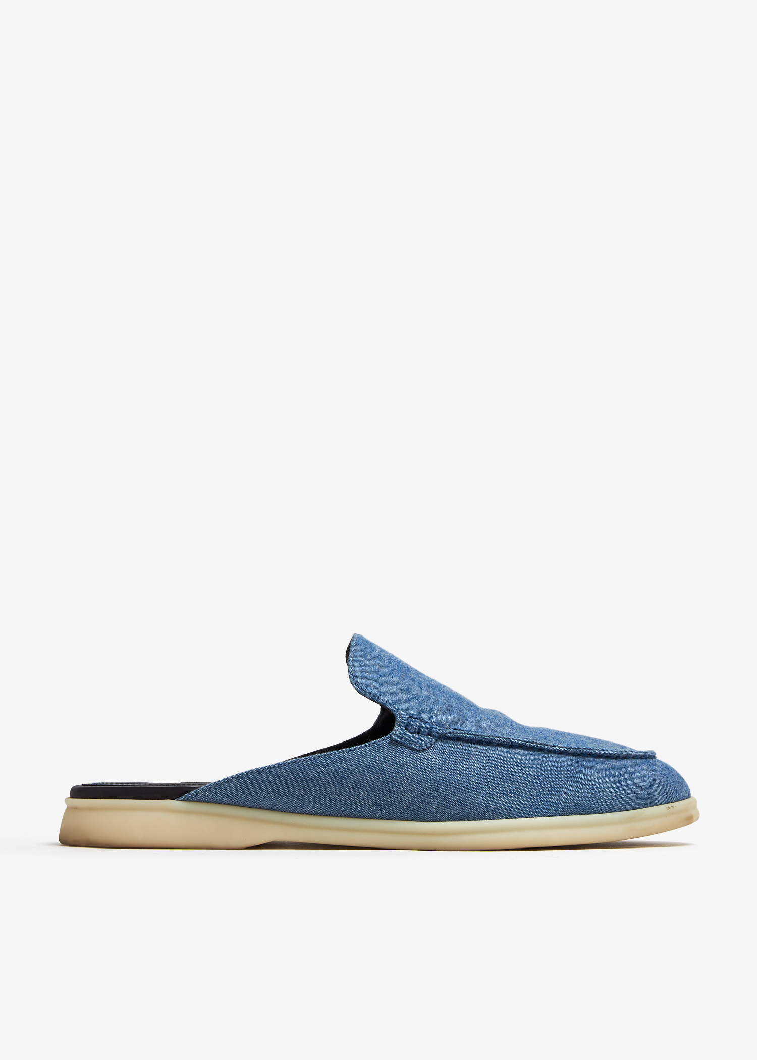 

Babouche Chambray slippers, Blue