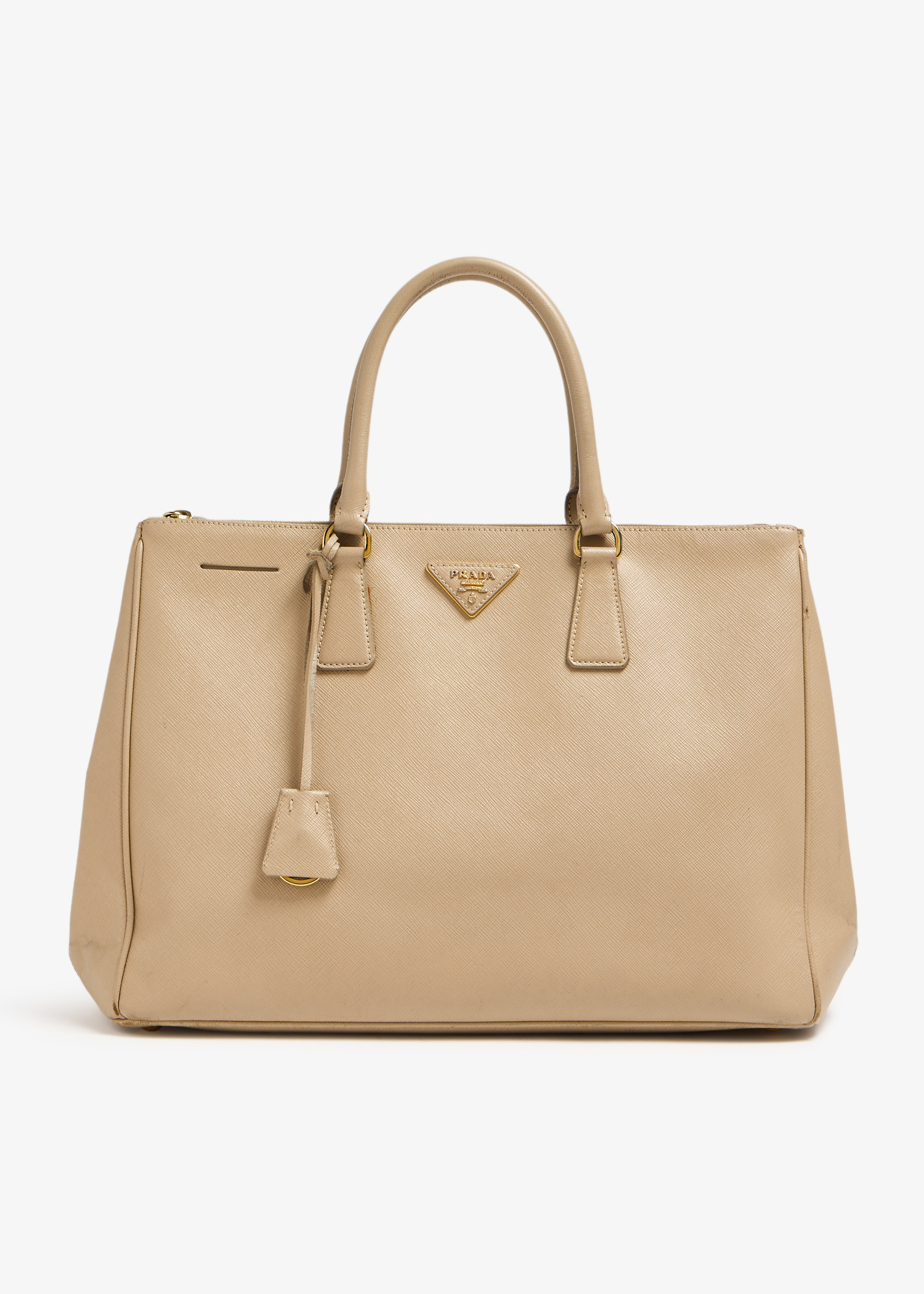 

Galleria medium leather bag, Beige