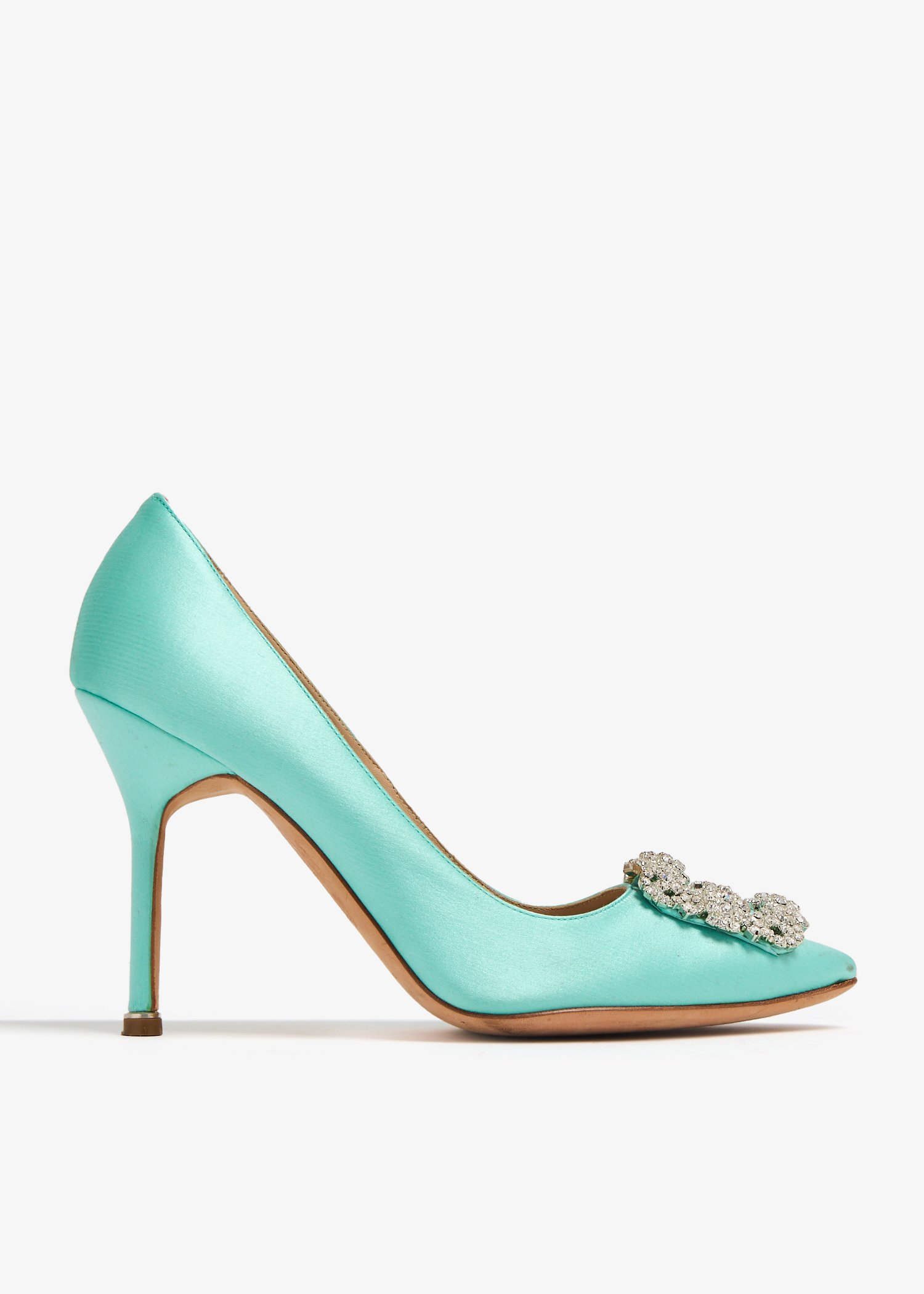 

Hangisi satin pumps, Blue