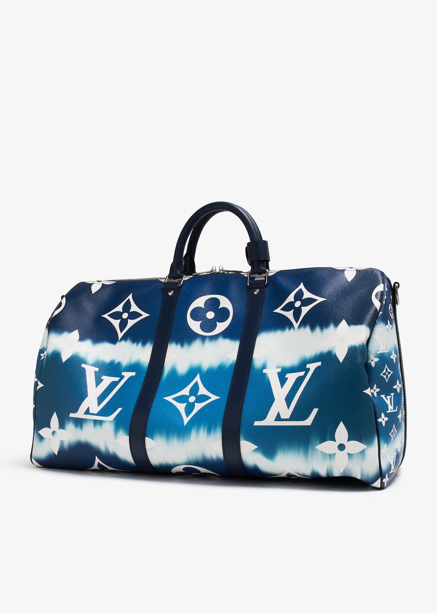 Louis Vuitton Pre Loved Keepall Bandouliere 50 bag for Women Blue in Bahrain Level Shoes