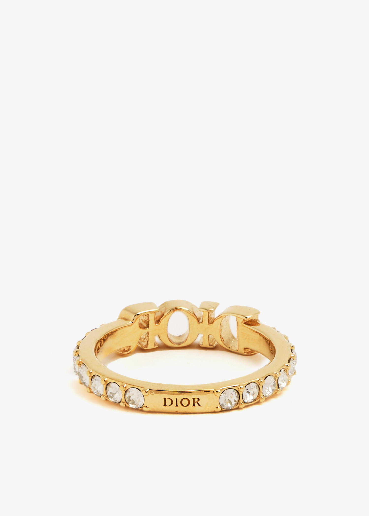 Dior Pre-Loved Dio(r)evolution crystal-embellished ring for Dior Pre-Loved Dio(r)evolution crystal-embellished ring for