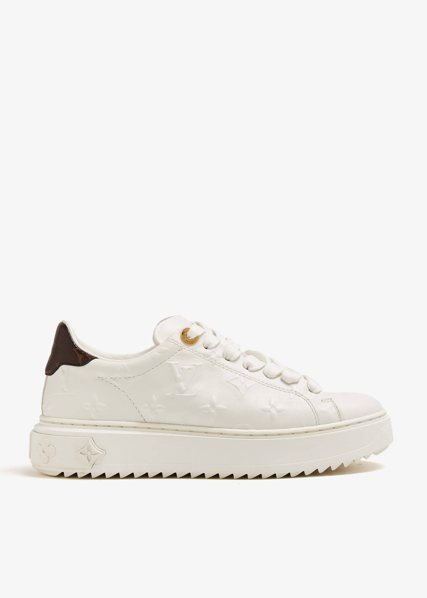 Louis Vuitton Pre Loved Time Out sneakers for Women White in KSA Level Shoes